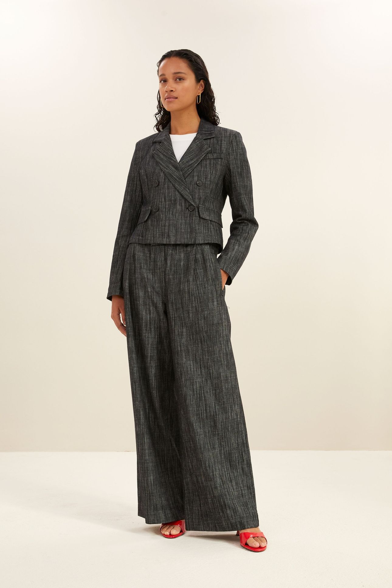 ADINA TWILL BLAZER JET BLACK 1