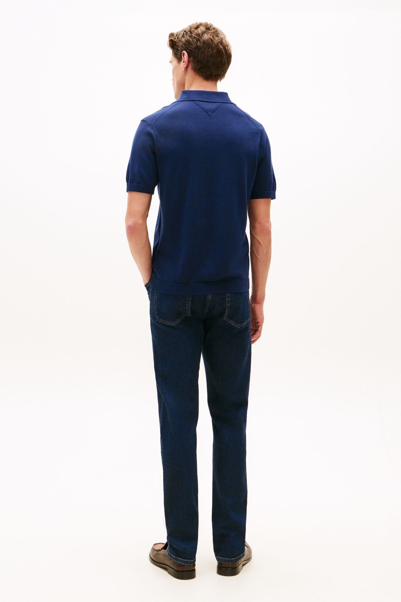 DC COTTON LYOCELL POLO NAVY IRIS 2