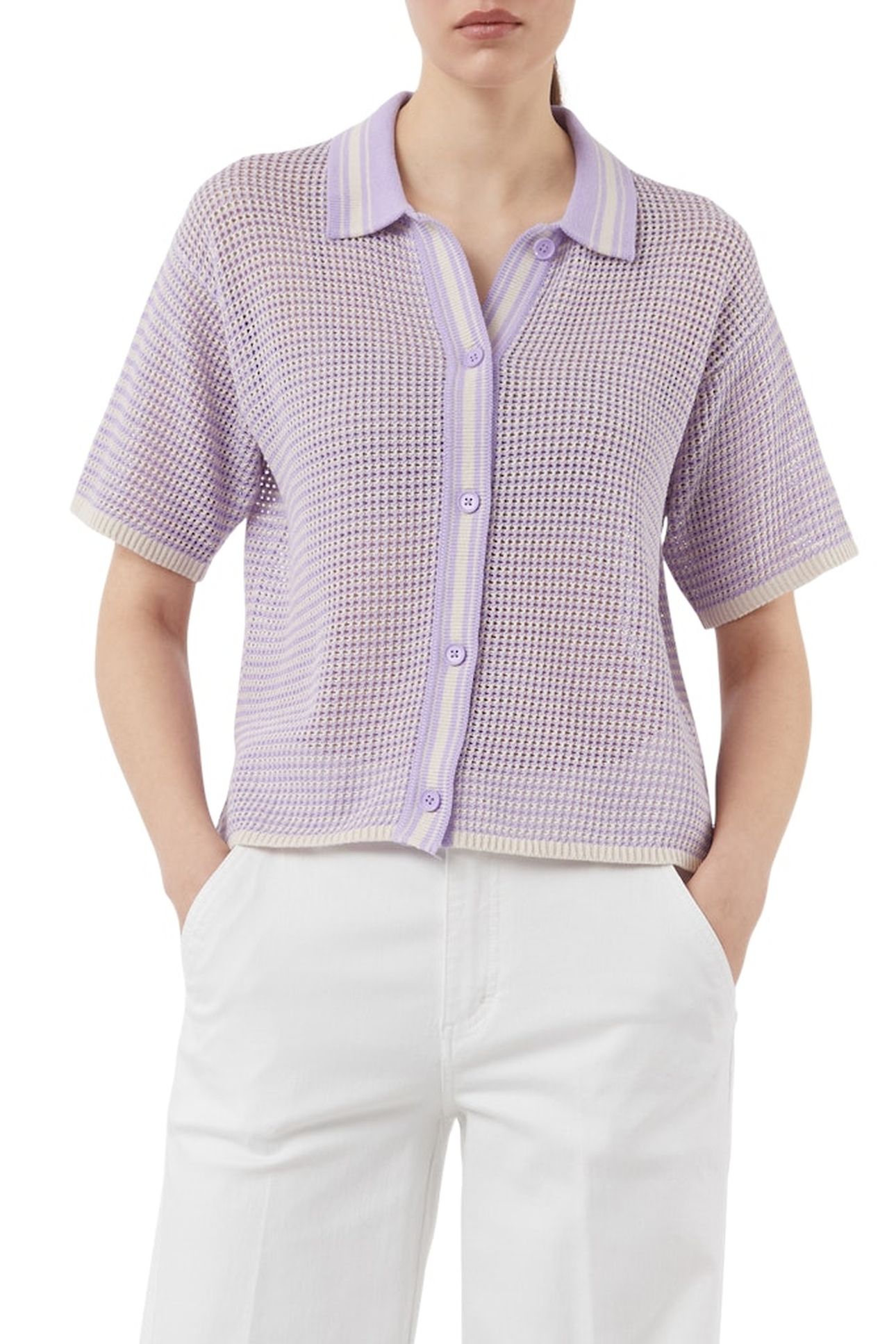 COMMA CARDIGAN LILAC 1