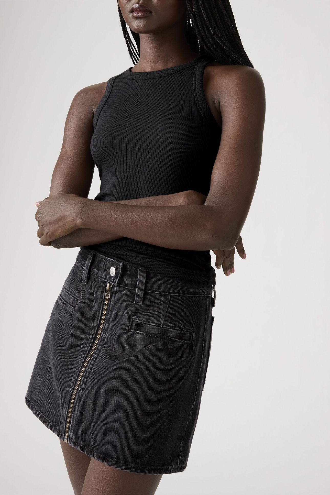 MOTO ICON SKIRT BLACK 2