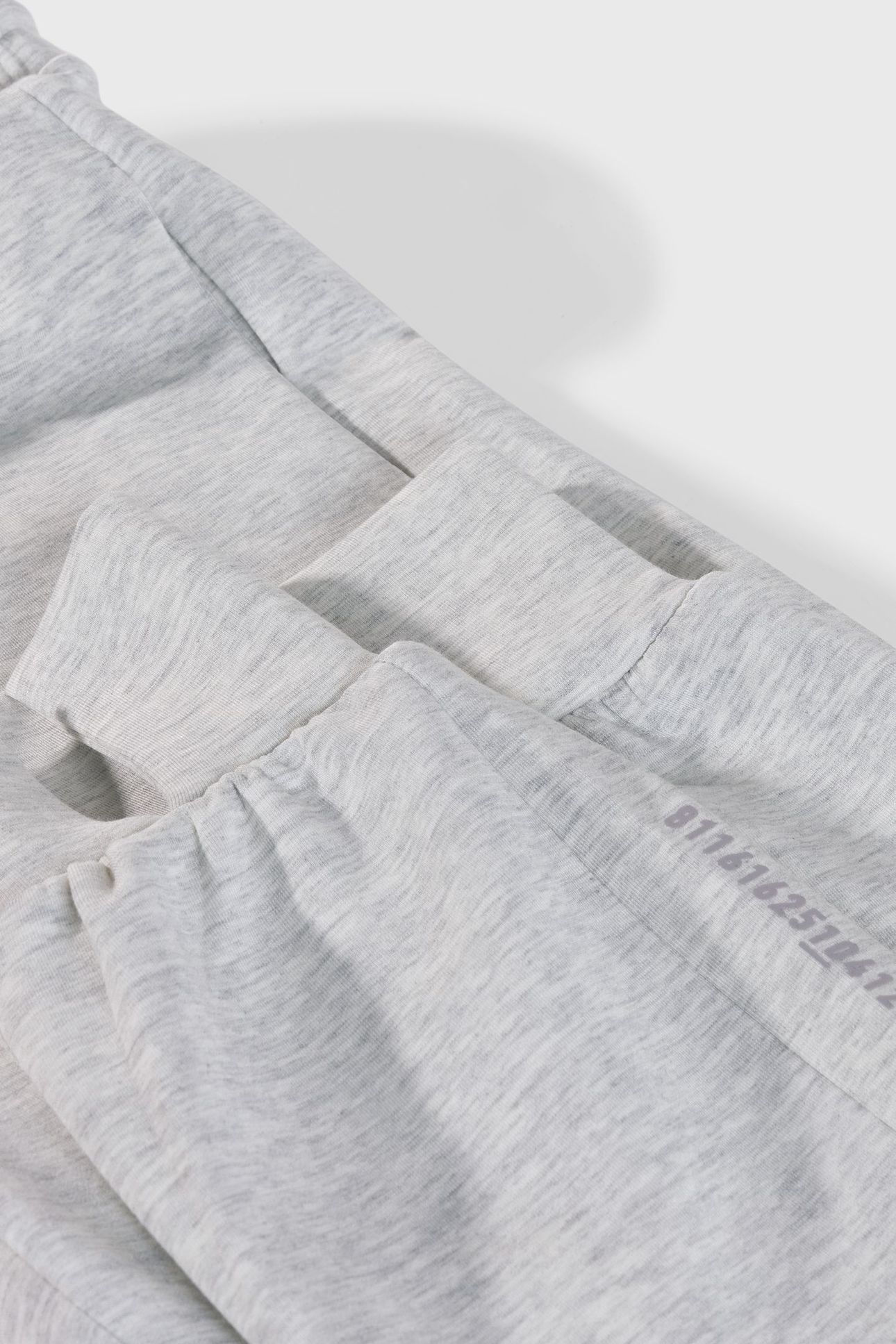 SOFT SCUBA CUFF JOGGER WHITE GREY MELEE 3
