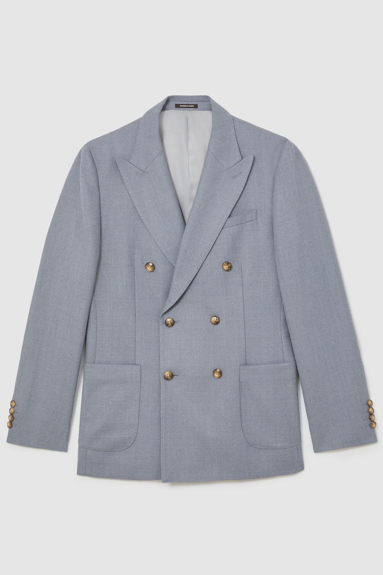 DB PEAK TEXTURED BLAZER AIRFORCE BLUE 3