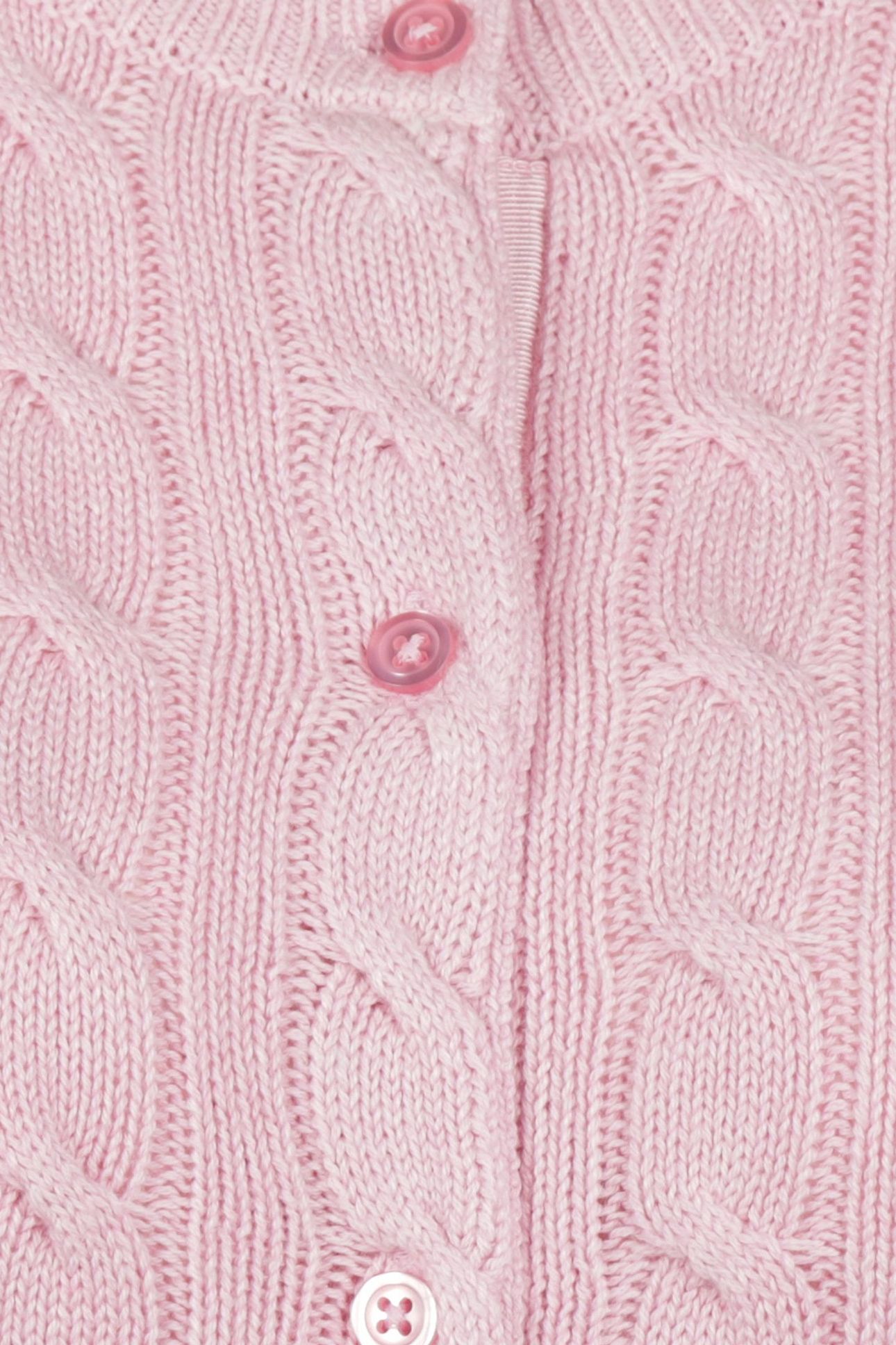 CABLE BUTTON CARDIGAN LIGHT PINK 5