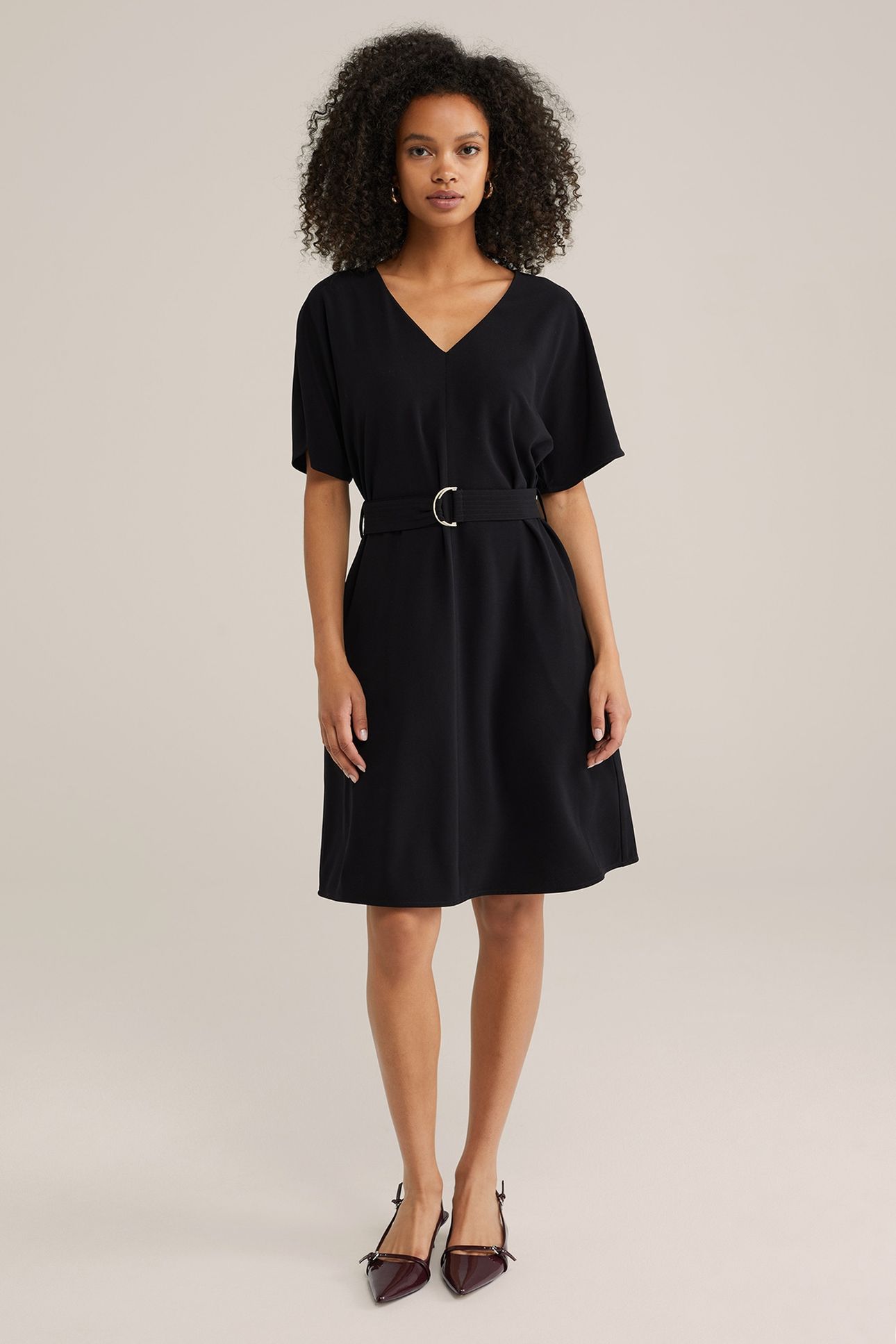 DRESS MID LENGTH BLACK 1