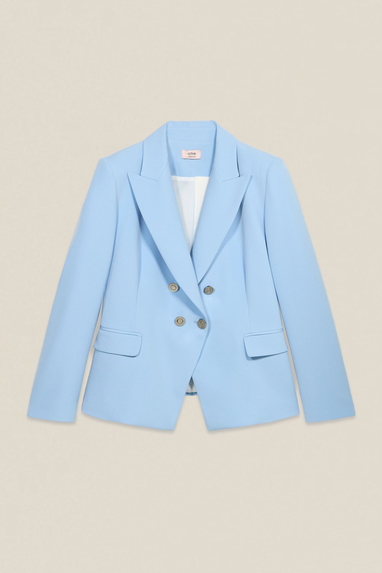 DOUBLE-BREASTED BLAZER LIGHT BLUE 3