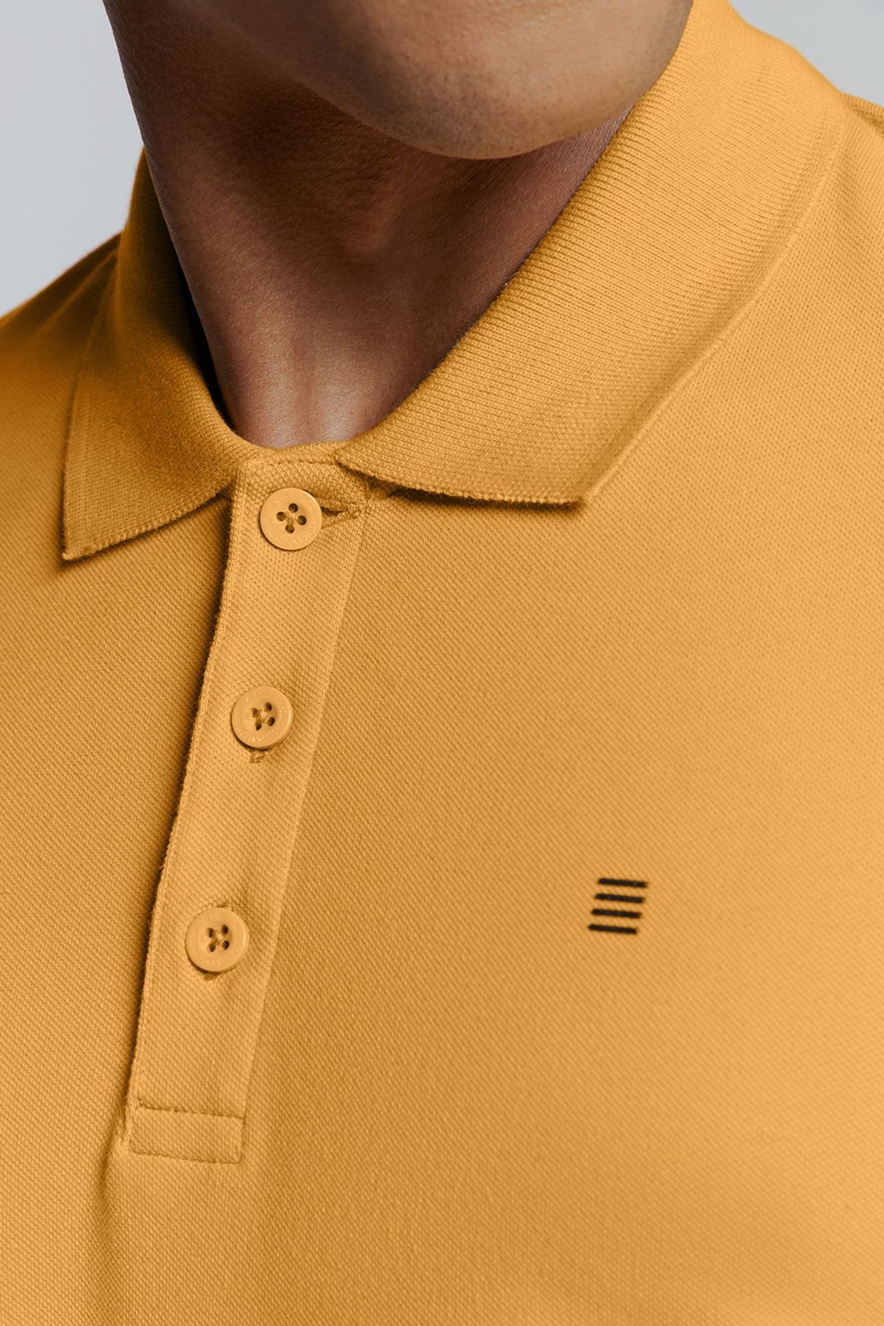 POLO PIQUE SOLID STRETCH YELLOW 7