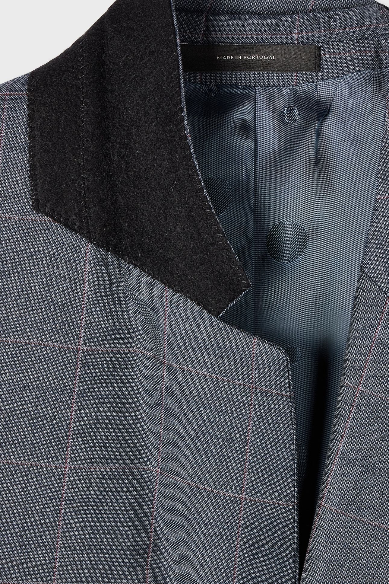 TAILORED FIT 2 BUTTON SUIT GREYISH BLUE 5