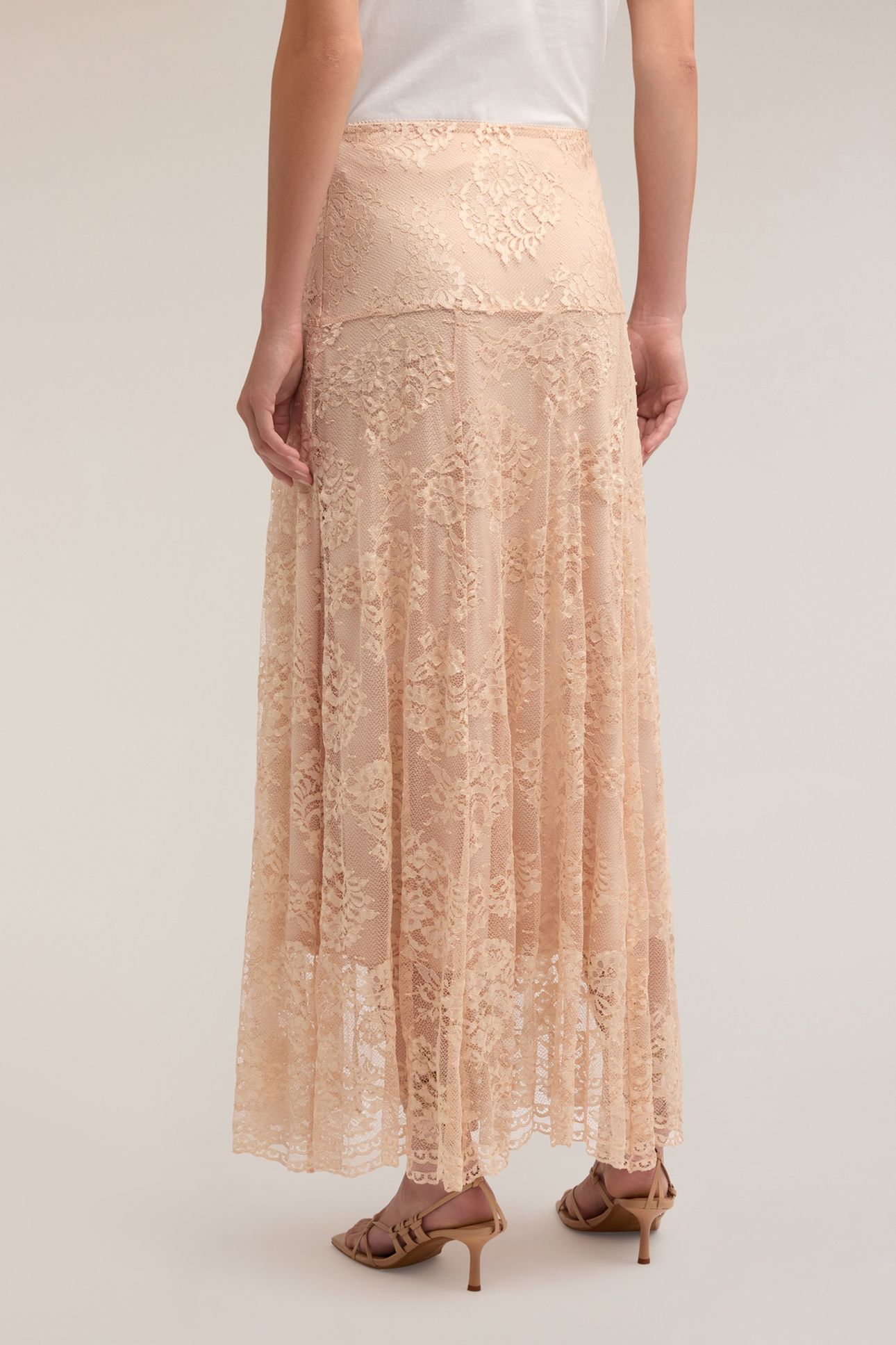 LONG LACE SKIRT POWDER PINK 3