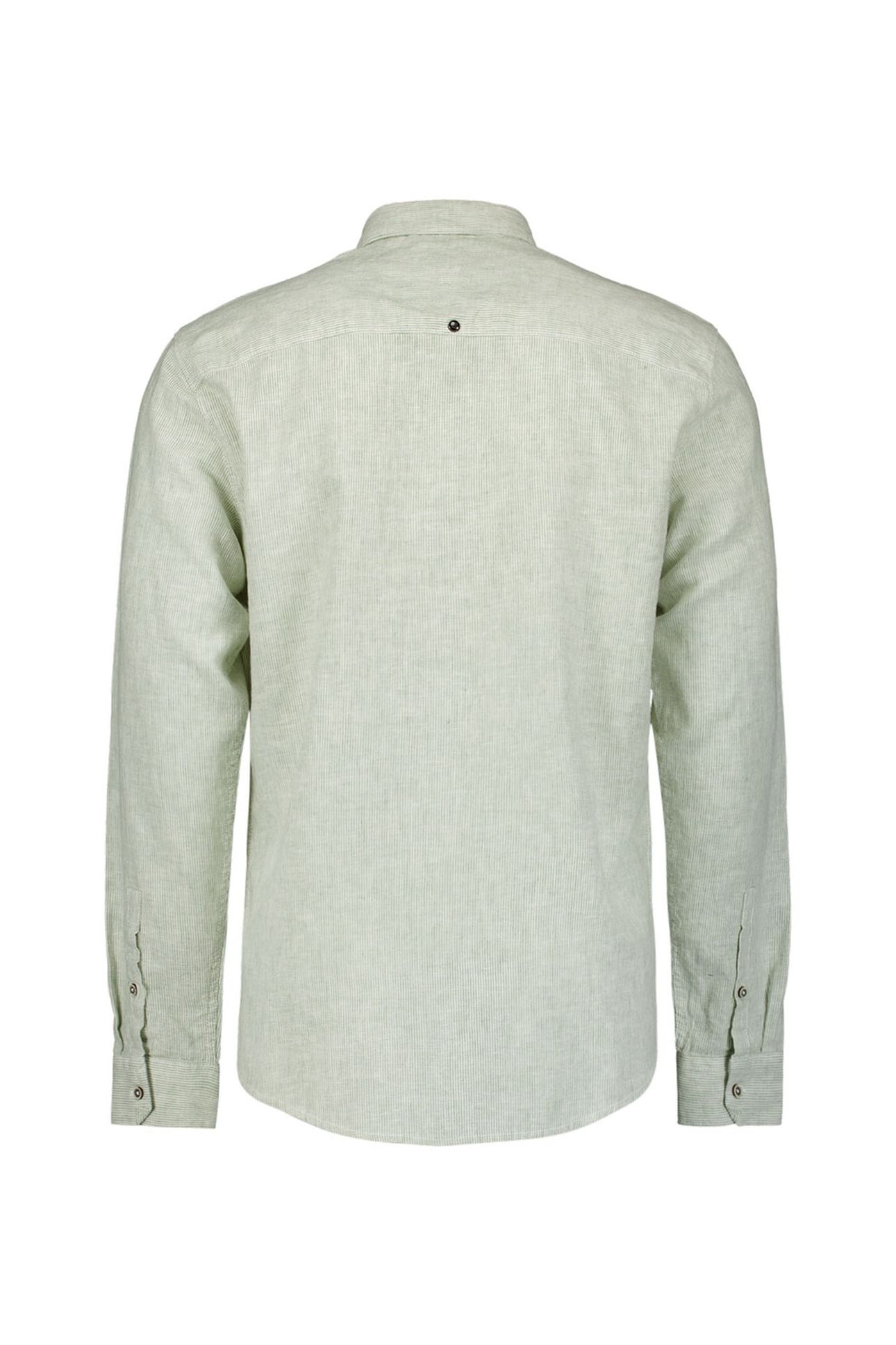 SHIRT VERTICAL SMALL STRIPES WITH LINEN GREEN 5