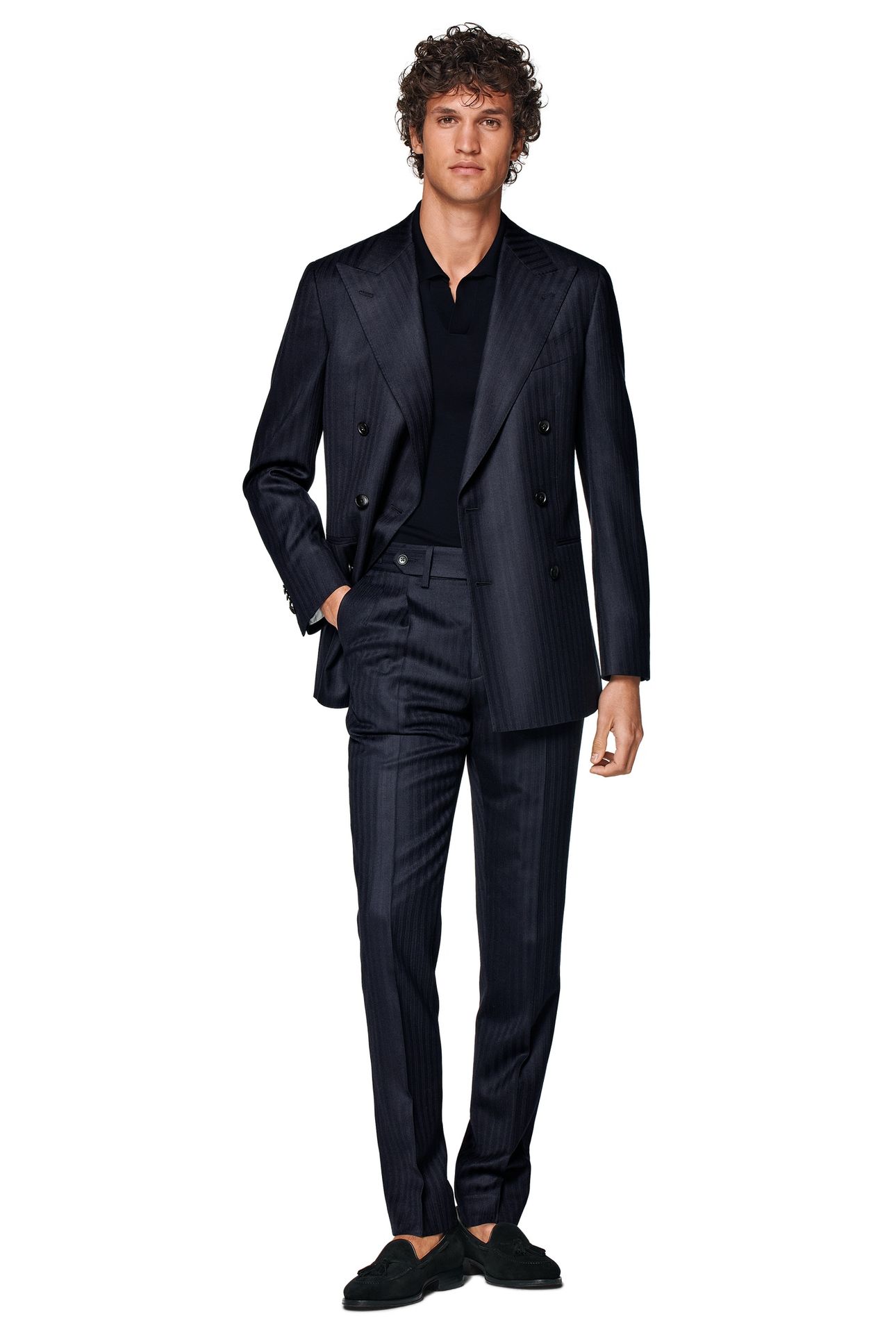 SUIT-NAVY HERRINGBONE NAVY 4