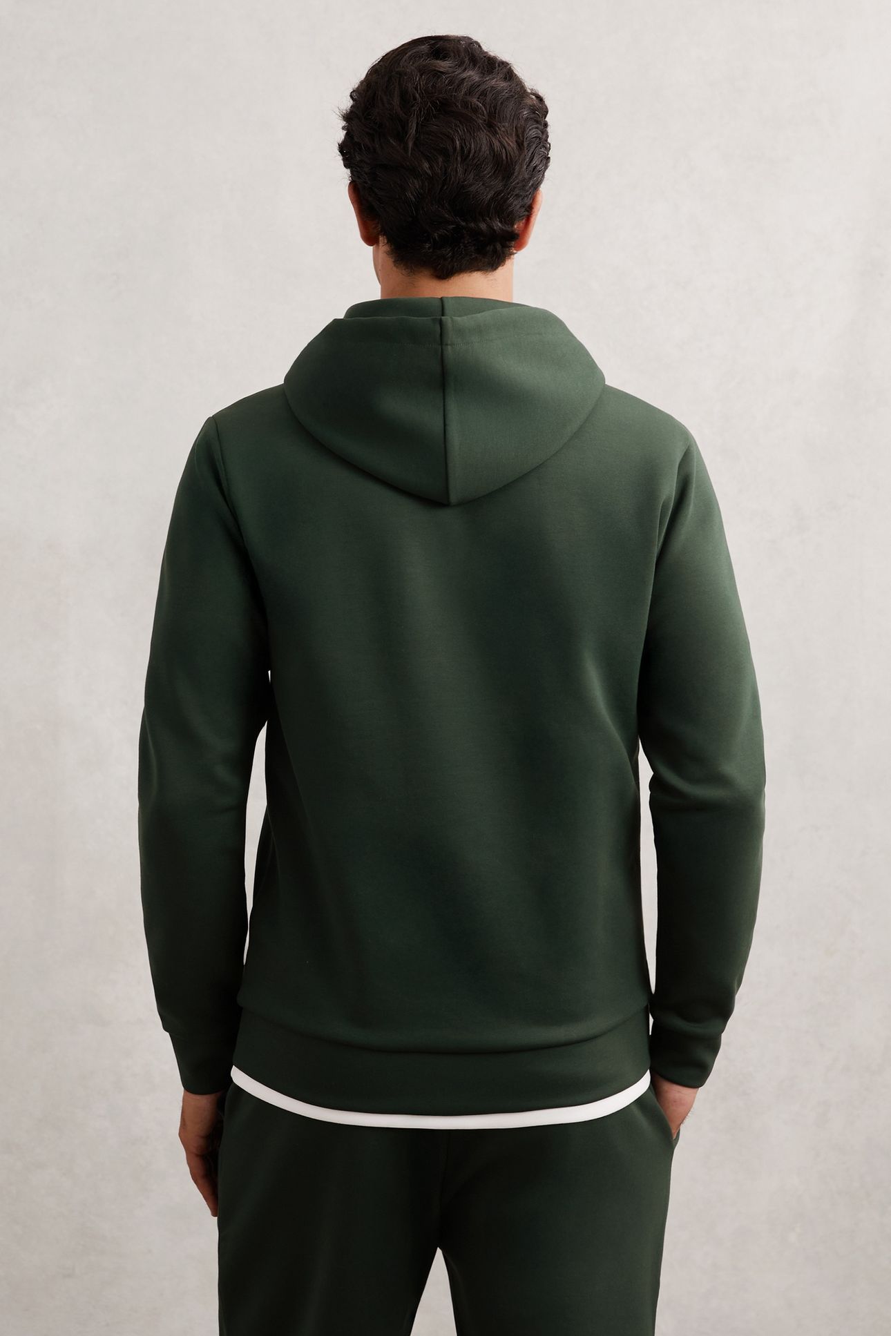 LS INTERLOCK HOODY DARK SAGE GREEN 2