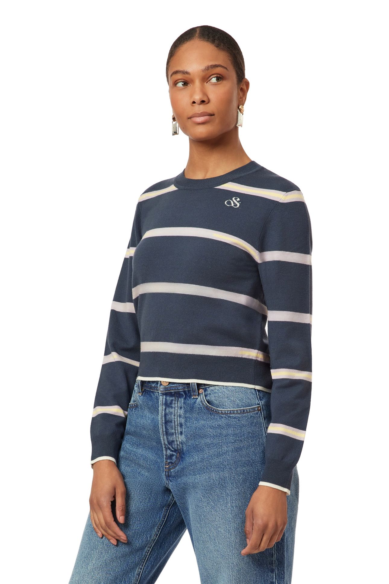 CROP PULLOVER BIG DIPPER STRIPE 4