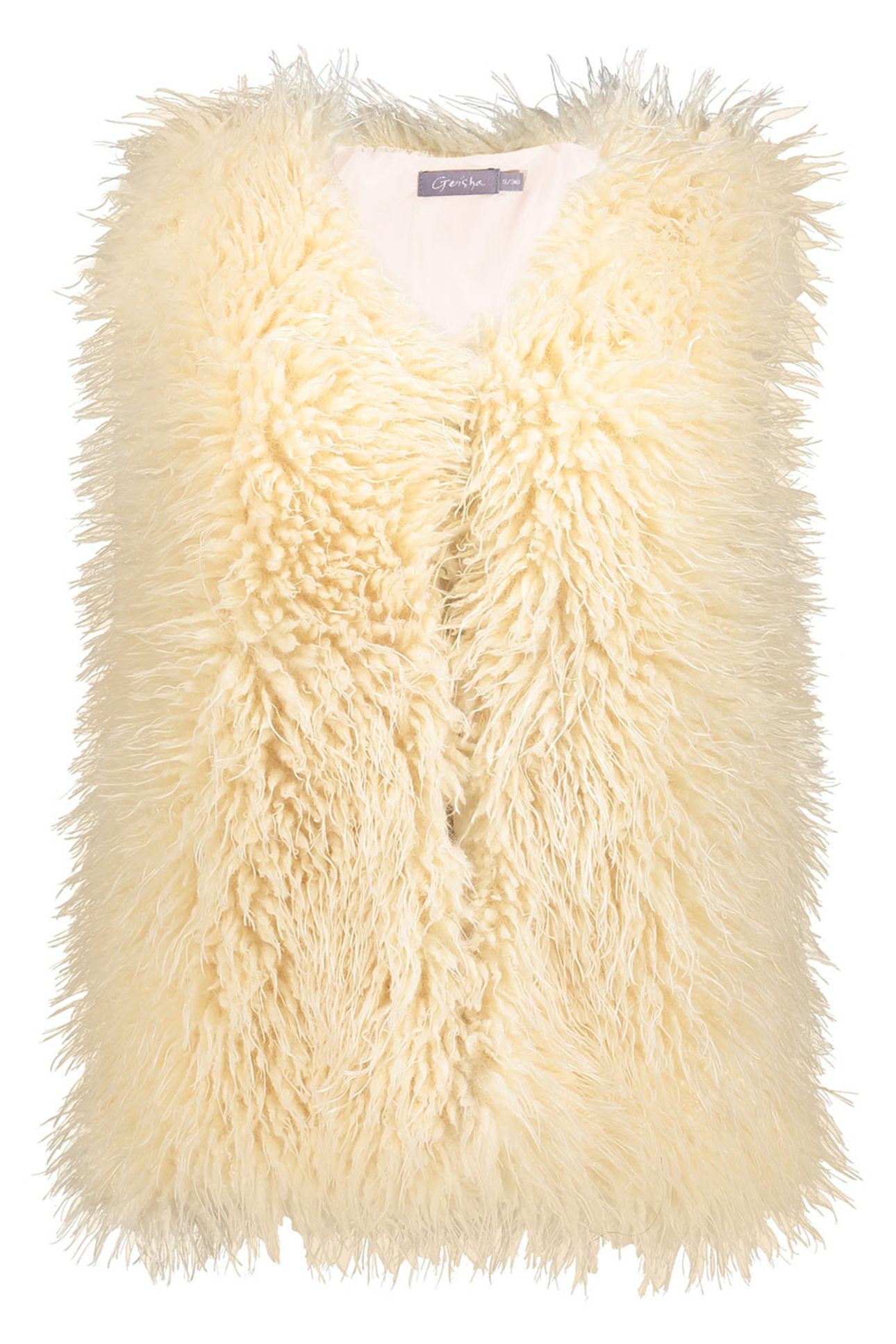 GILET HAIRY FAKE FUR OFF-WHITE 1