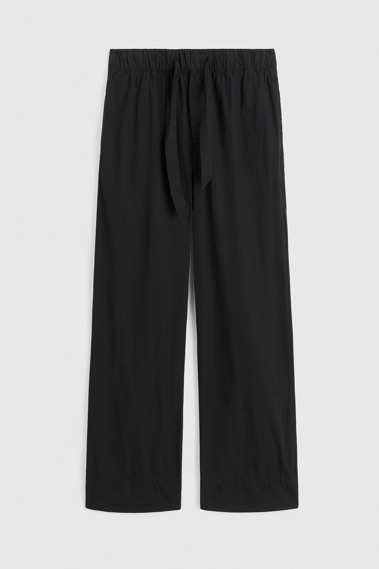 UNISEX POPLIN, PYJAMAS PANTS ALL BLACK 3