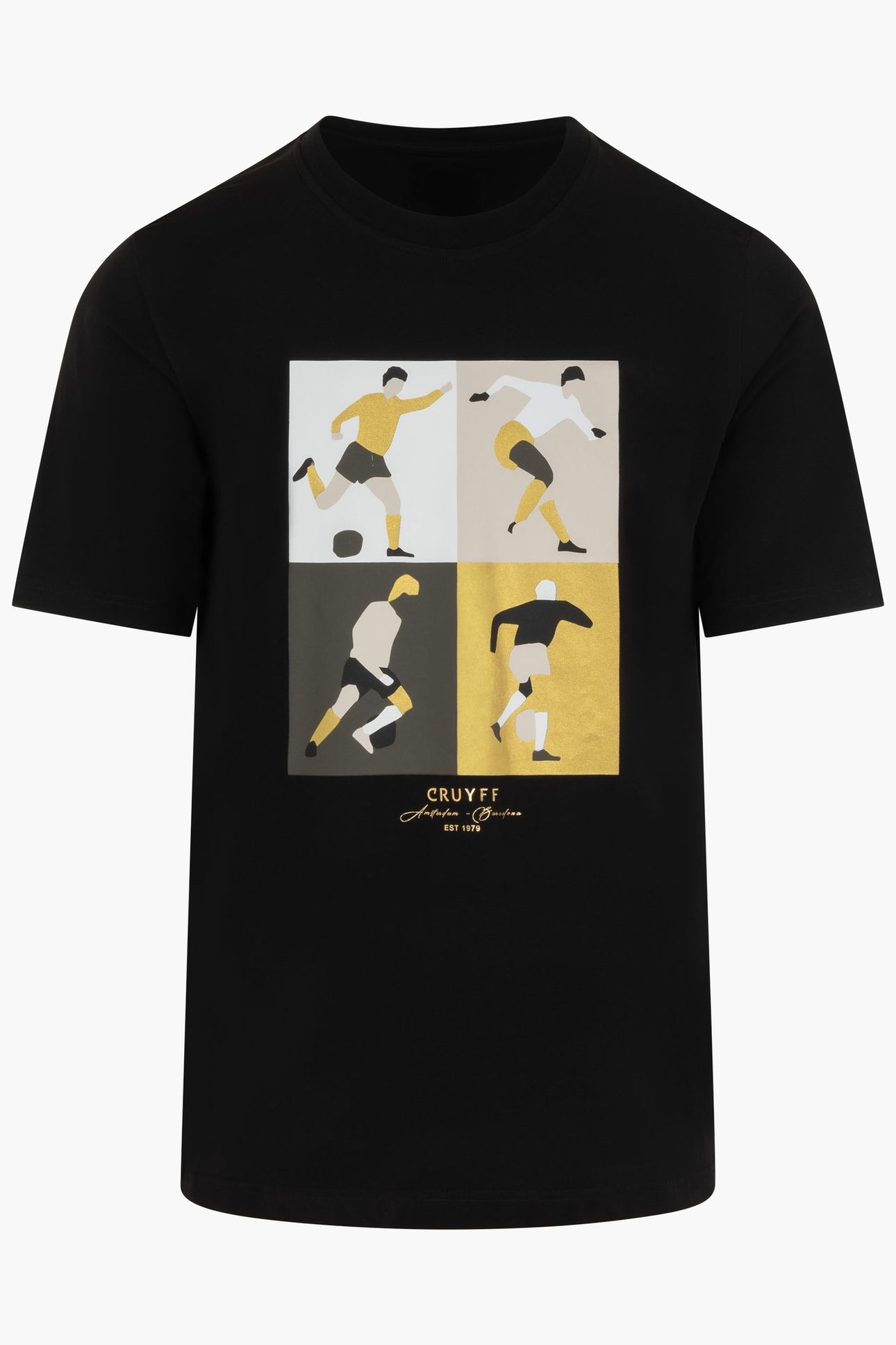 CRUYFF TURN TEE BLACK/GOLD 1