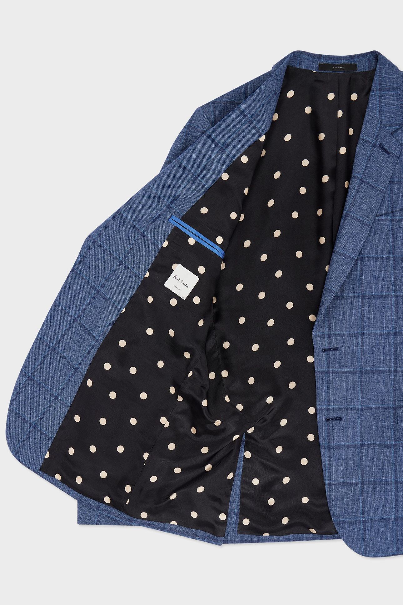 GENTS TAILORED FIT 2BTN JACKET PETROL BLUE 6