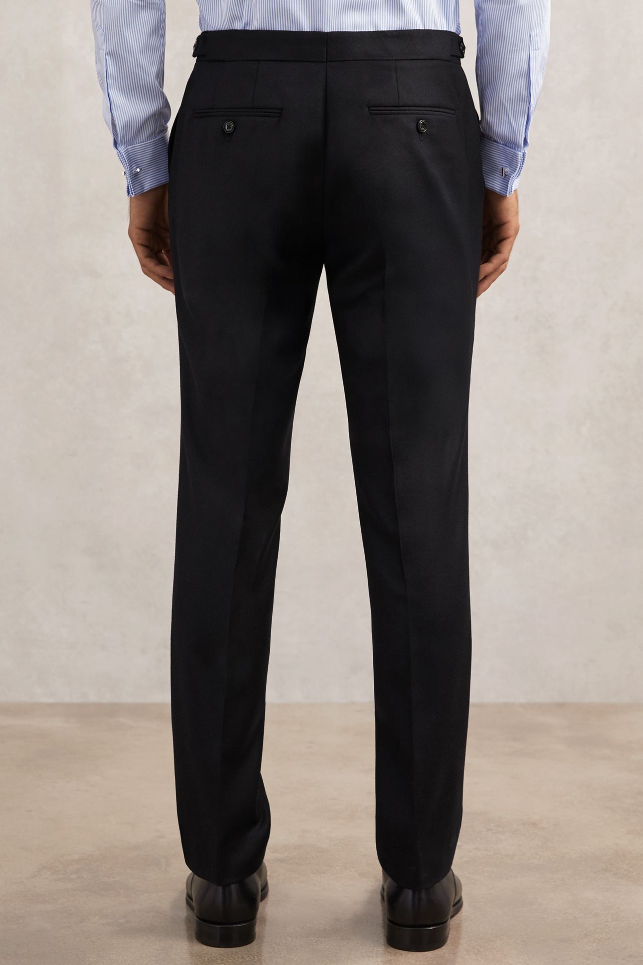 FLANNEL MIXER TROUSER NAVY 3