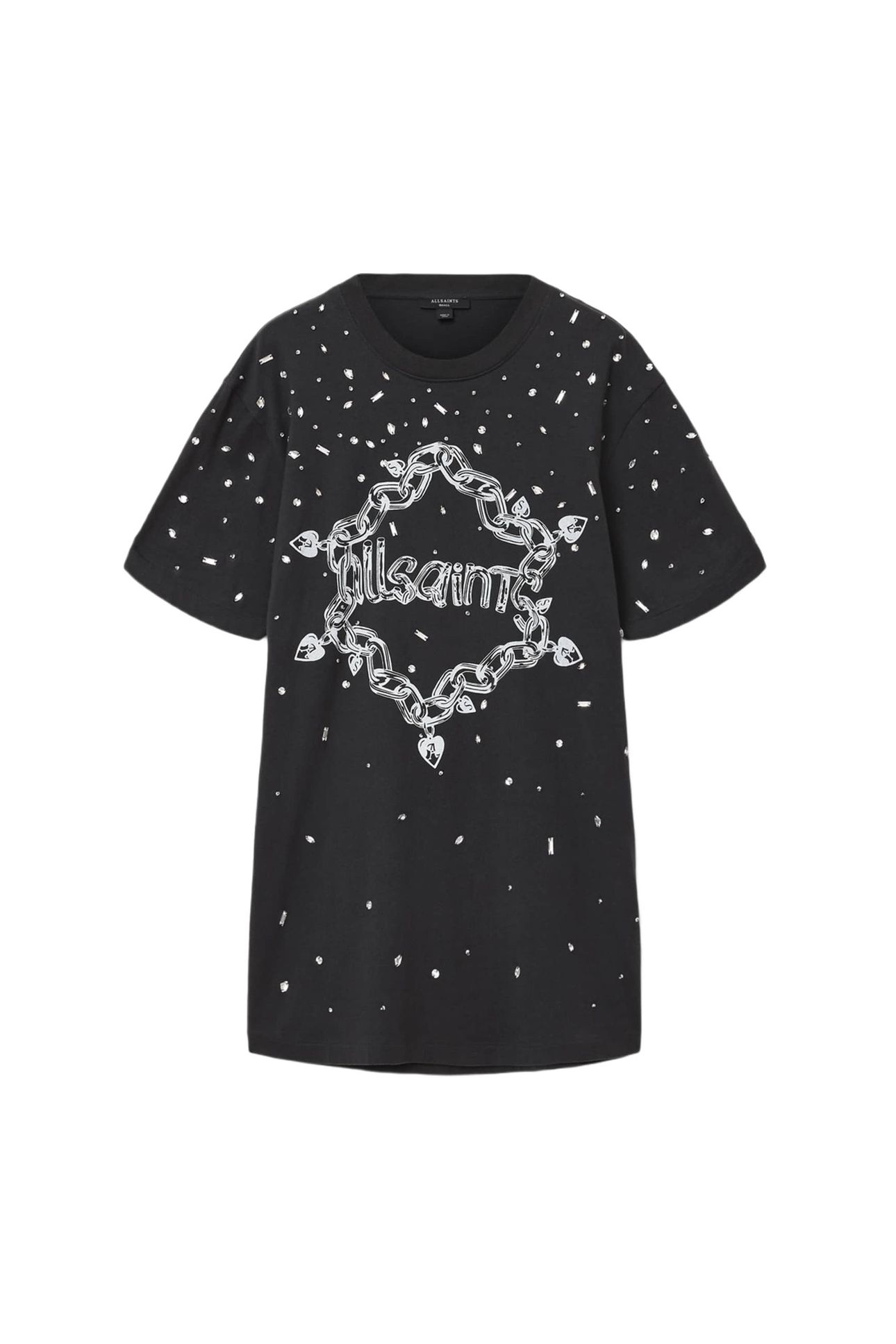 DRIP SCATTER DRESS WASHED BLACK 4