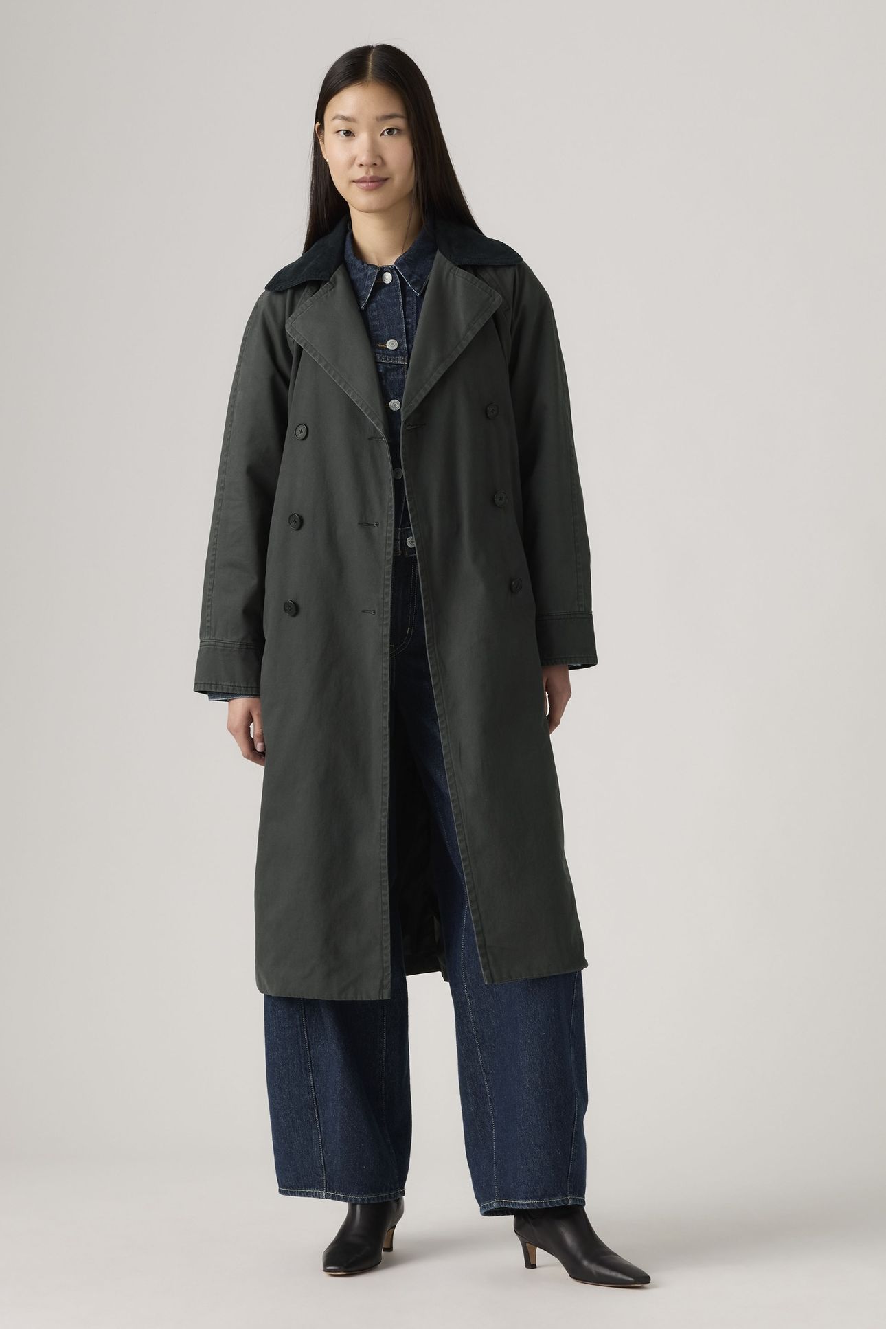 BREE BARN TRENCH COAT GREY 1