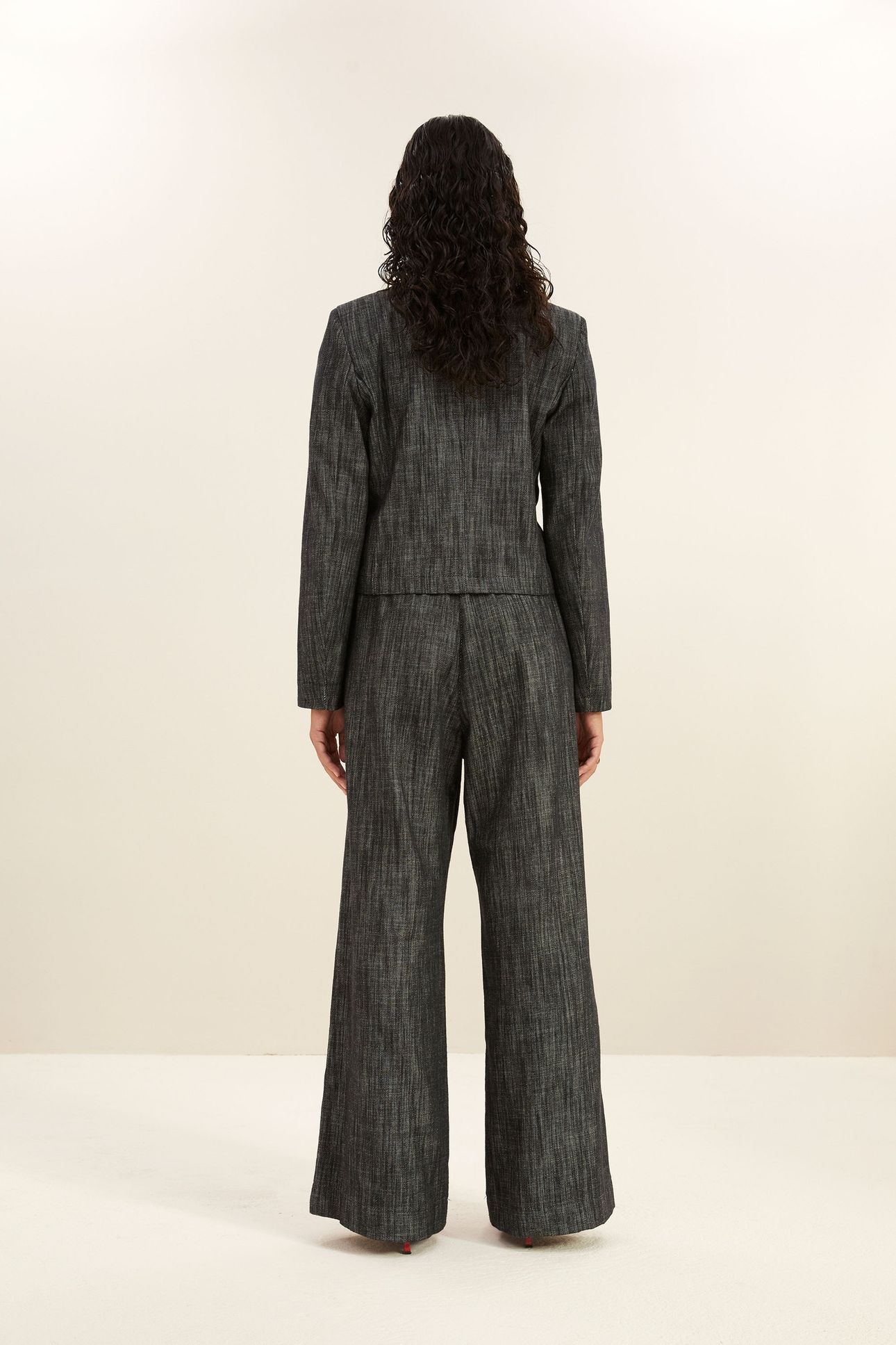 ADINA TWILL BLAZER JET BLACK 2