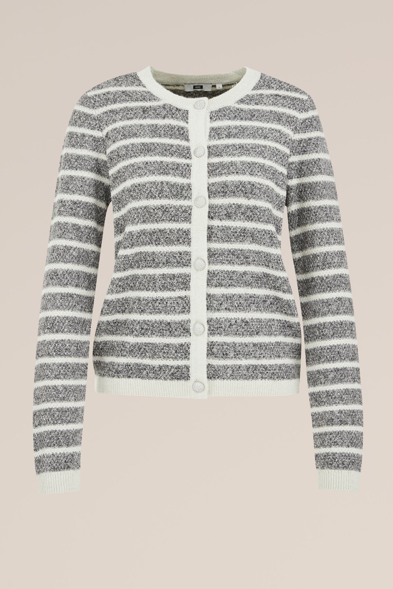 KNITTED CARDIGAN BLENDED LIGHT GREY 4