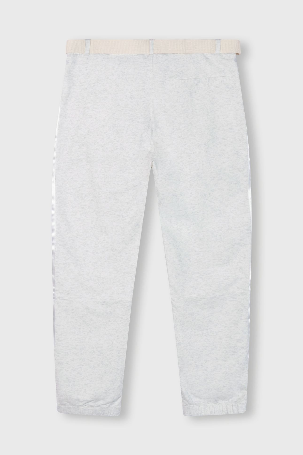 BELTED CROPPED JOGGER WHITE MELEE 2