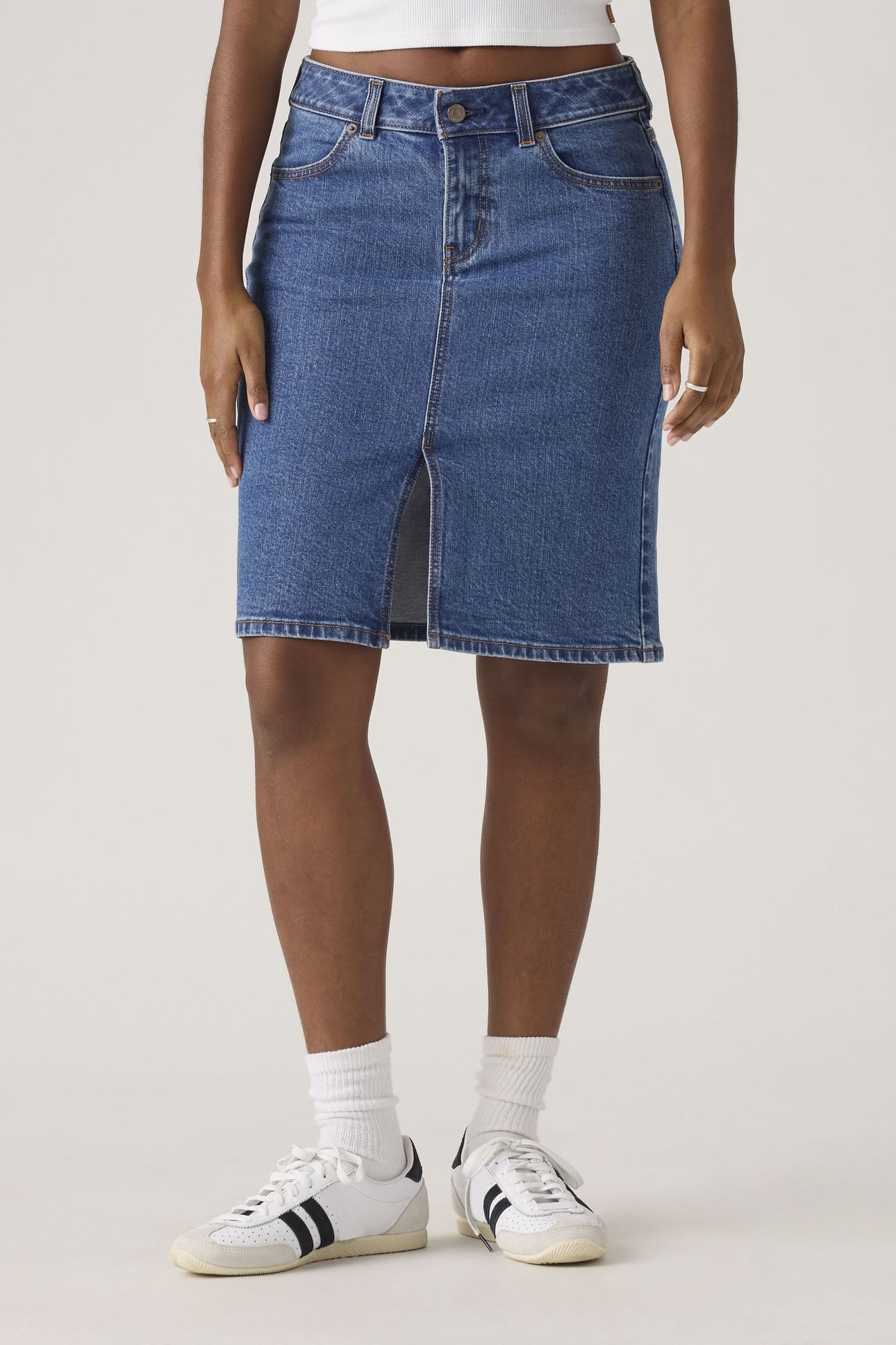 LOW MIDI SKIRT BLUE 2