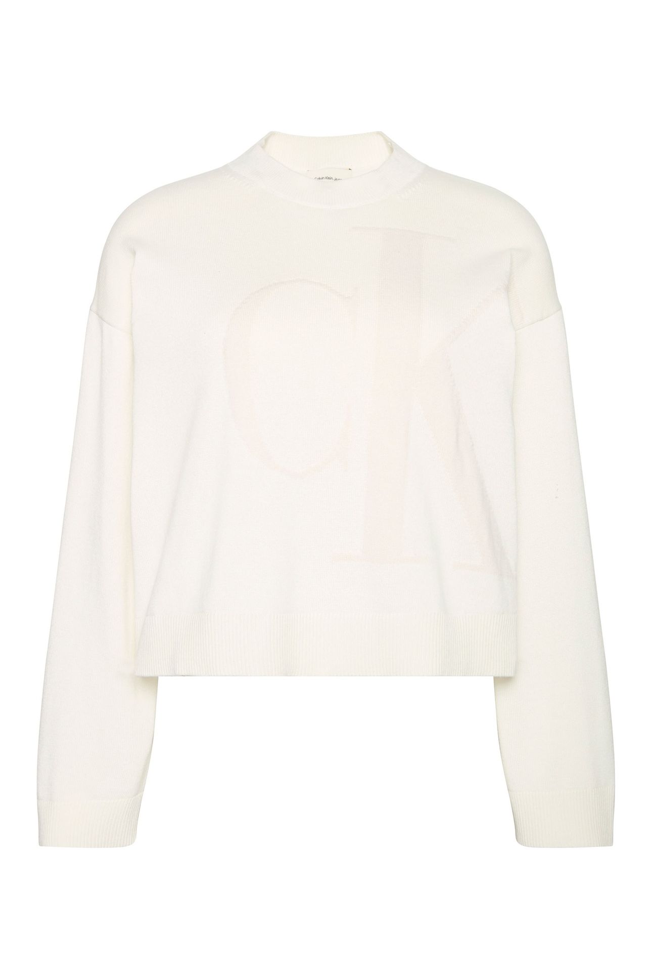 LONG SLEEVE MONOGRAM SWEATER TOFU 5