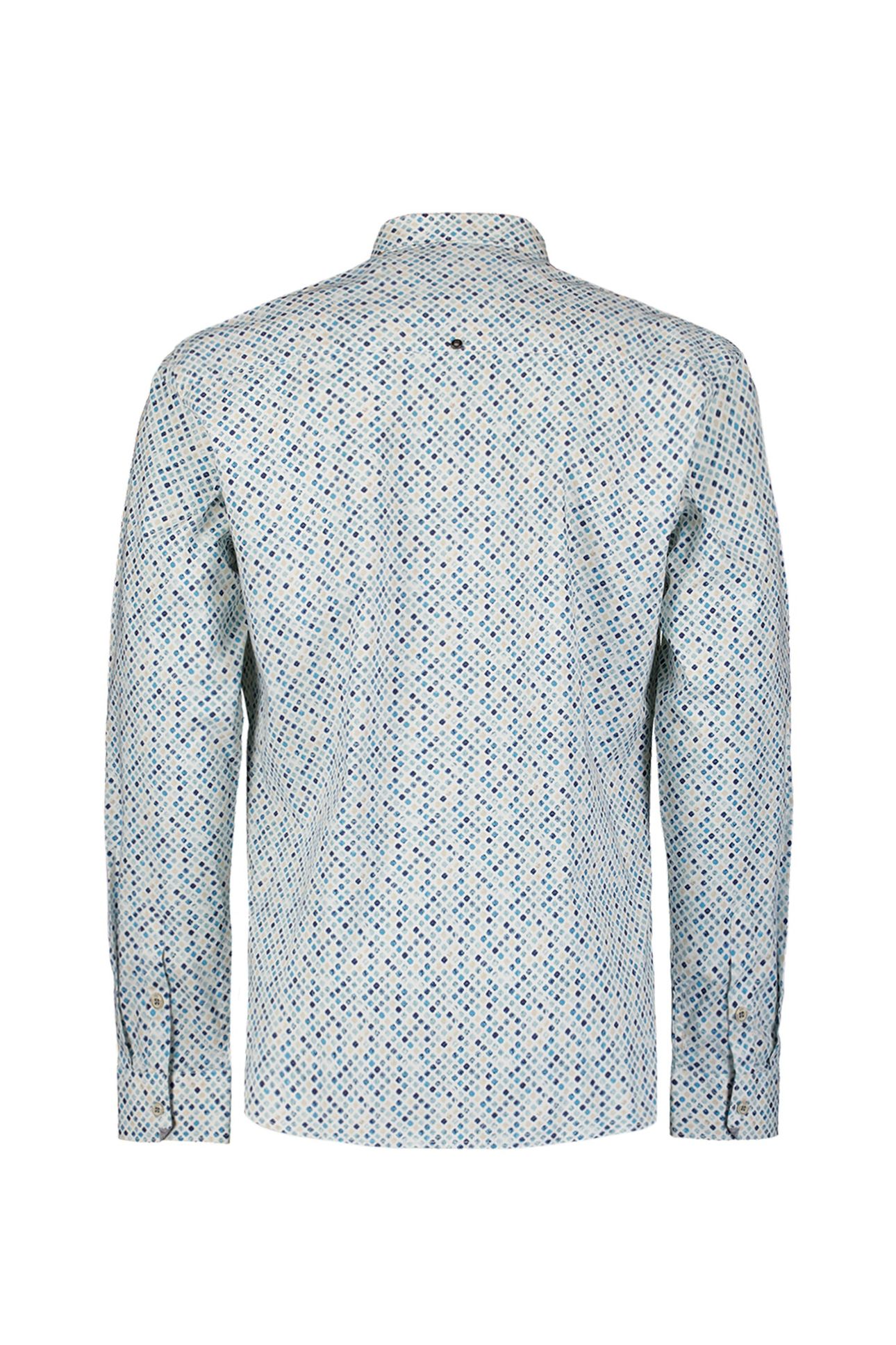 SHIRT STRETCH ALLOVER PRINTED SEABLUE 5