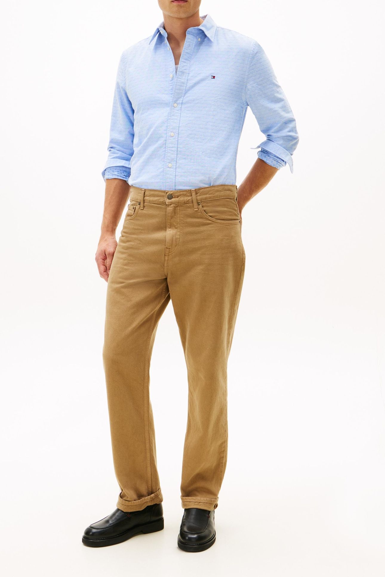 OXFORD DOBBY REGULAR FIT SHIRT SHIRT BLUE/ALLOVER 3