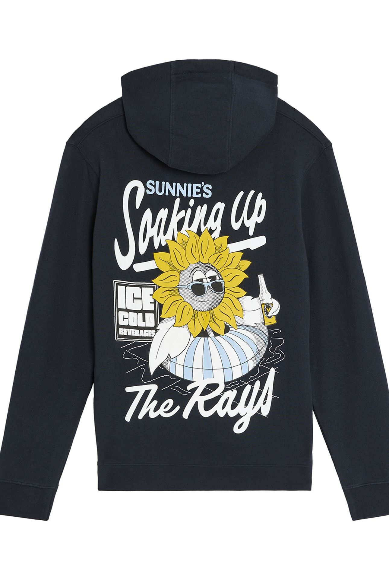 SUNNIES POOL BAR GRAPHIC PULLOVER HOODIE DARK NAVY 5