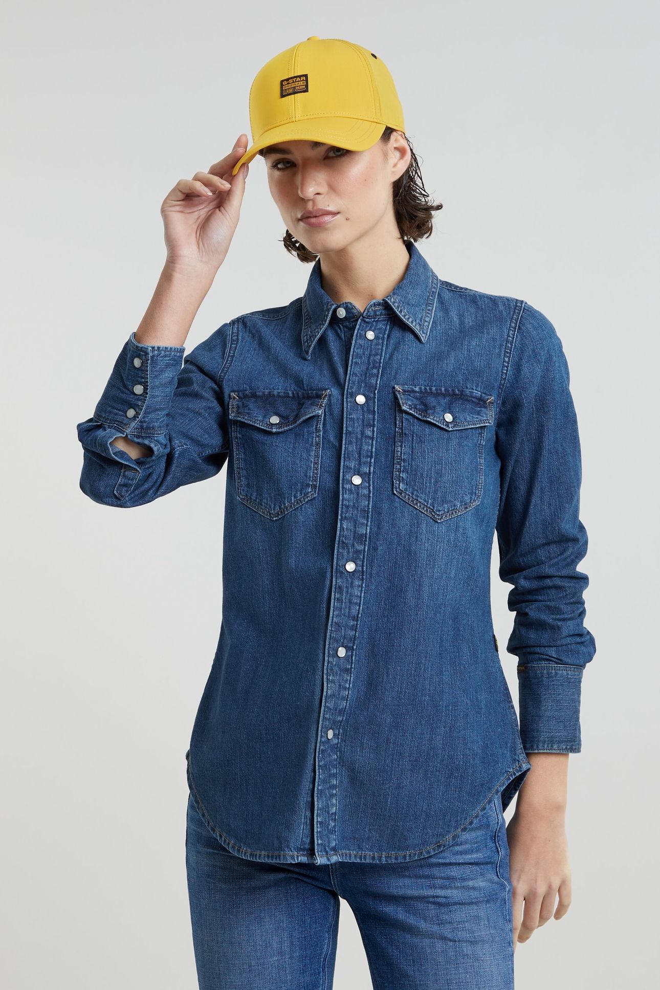 SLIM WESTERN SHIRT L/S WORN IN WINDWARD 2