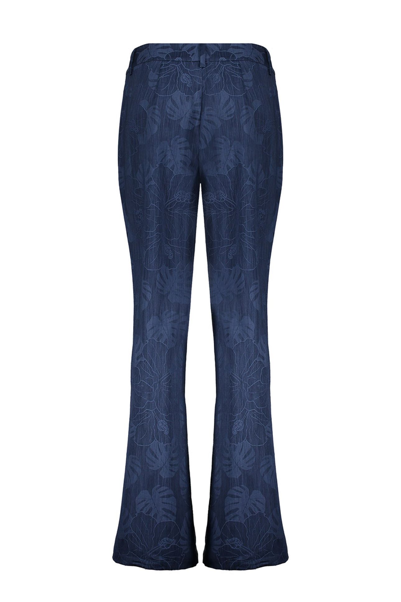 PANTS DENIM FLOWERS BLUE 2