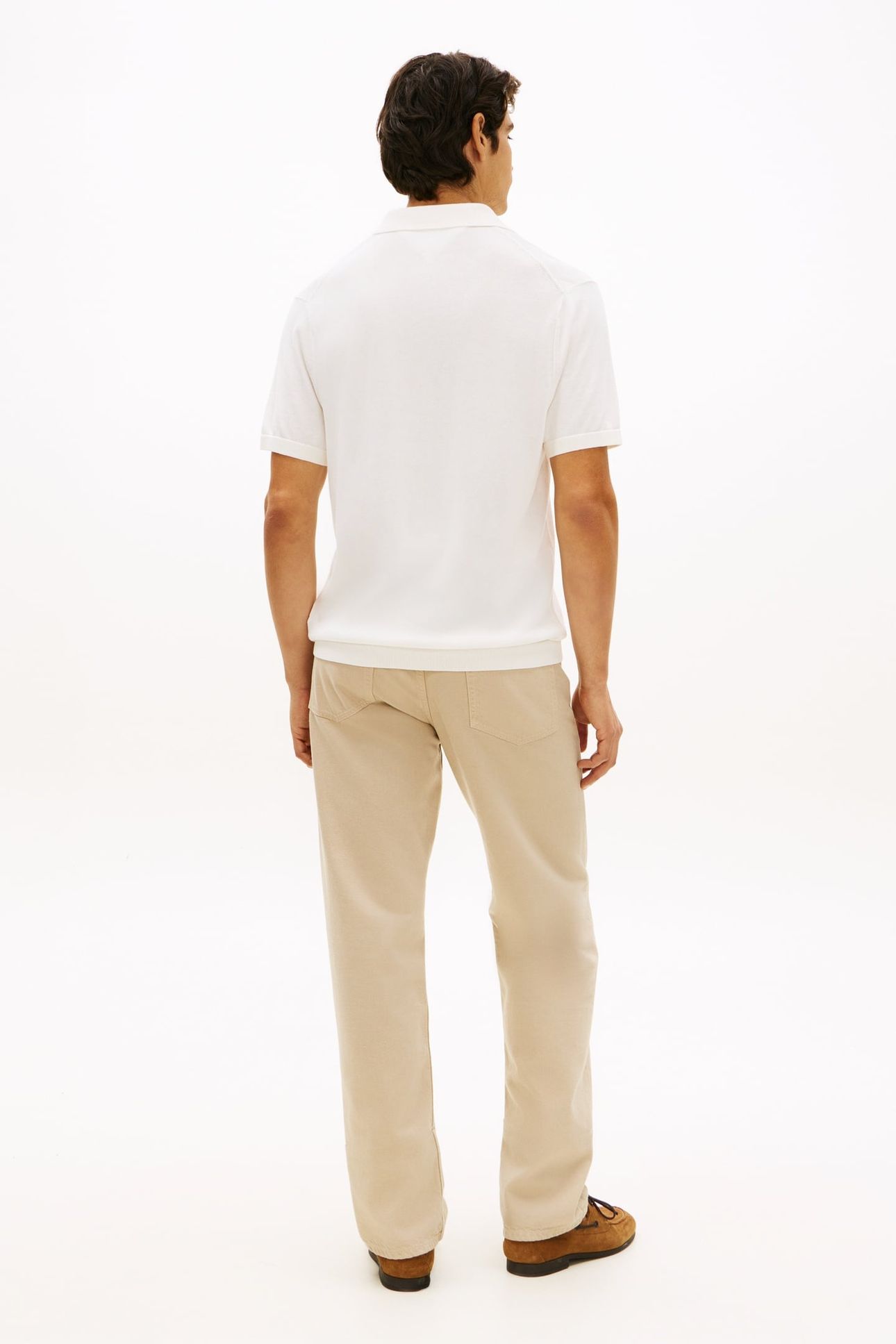 DC COTTON LYOCELL POLO IVORY 2