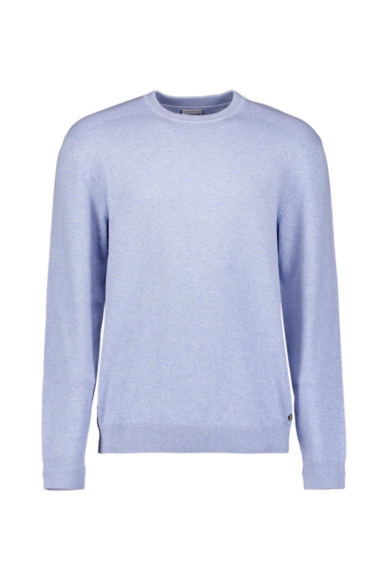 PULLOVER CREW NECK MELANGE BLUE 1