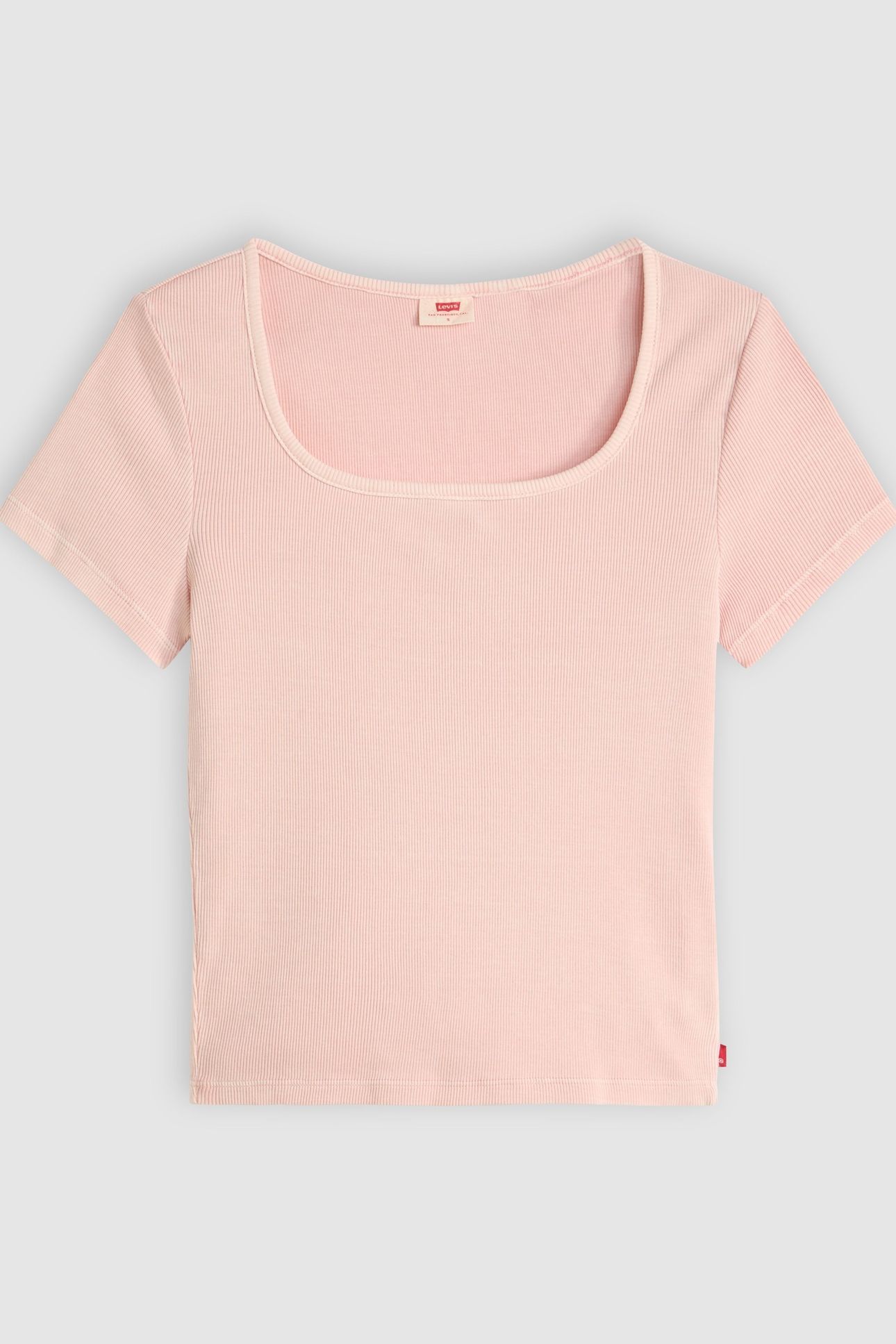 ESSENTIAL SQUARE NECK TEE PINK 4