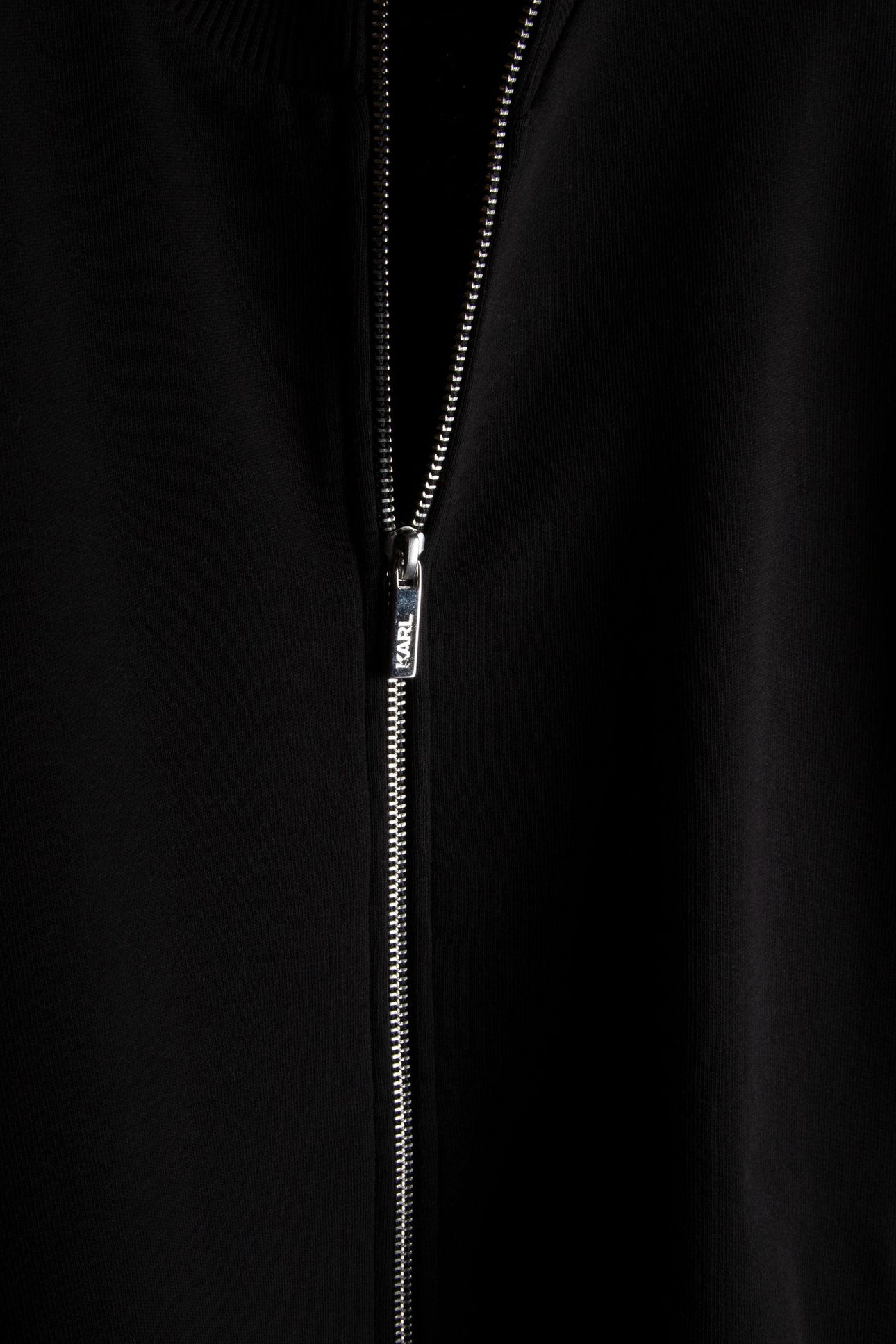BLACK SWEAT ZIP JACKET 3
