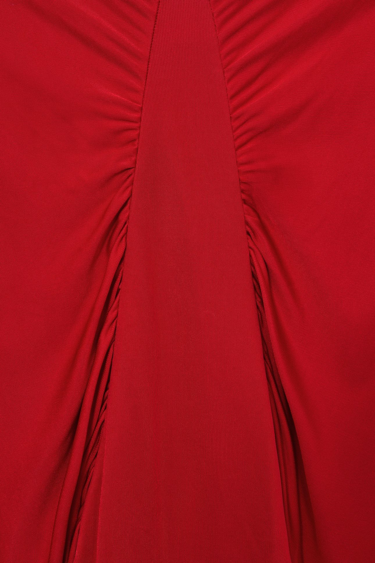 BATWING JERSEY MINI DRESS RED 6