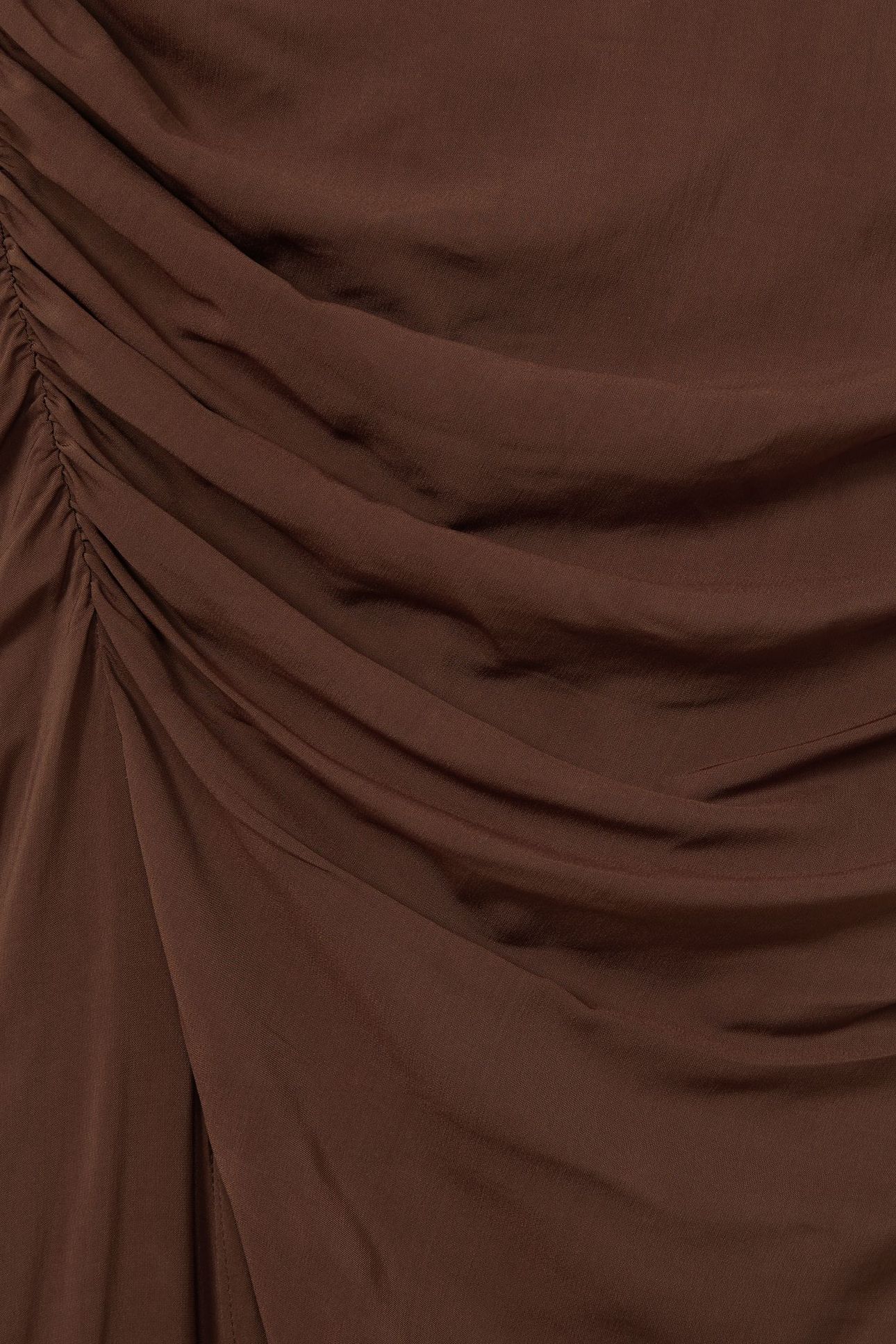 RUCHED MIDI SKIRT CHOCOLATE 6
