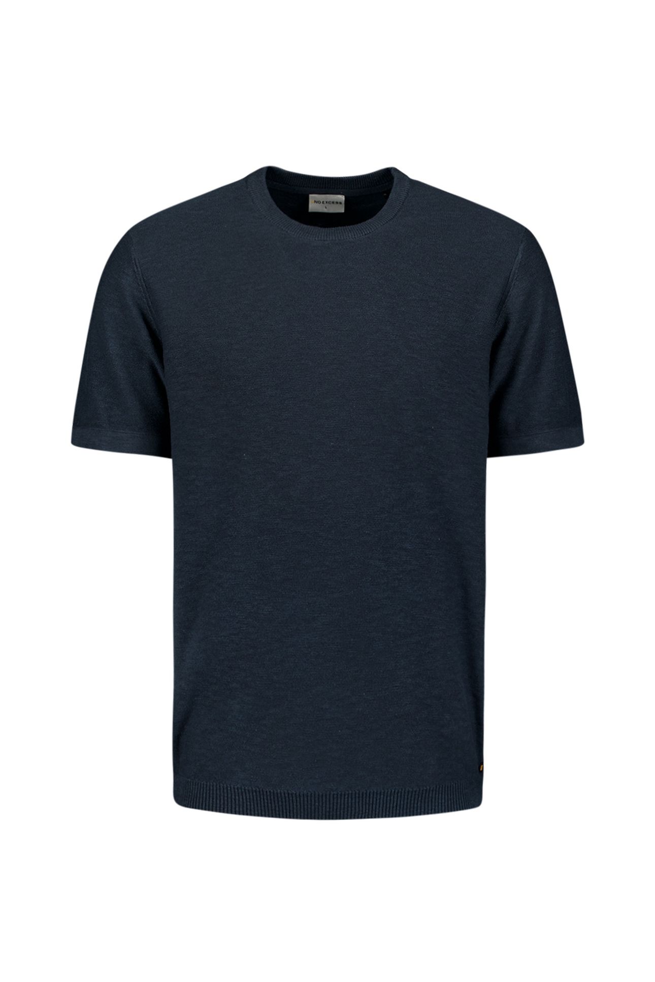 PULLOVER SHORT SLEEVE CREWNECK SOLID SLUB KNIT NIGHT 5