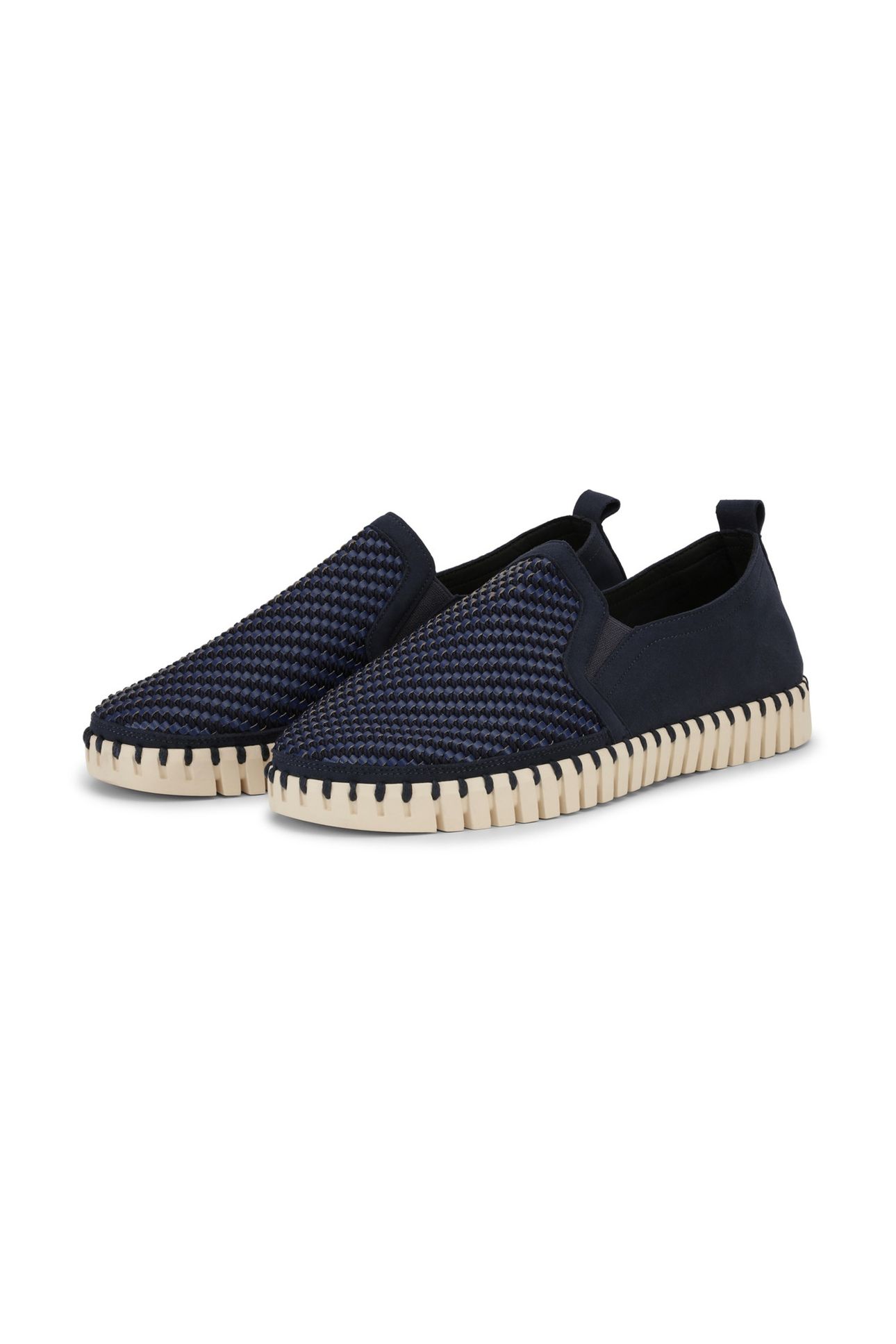 FLATS TULIP143MEN DARK INDIGO PEARLED IVORY 5