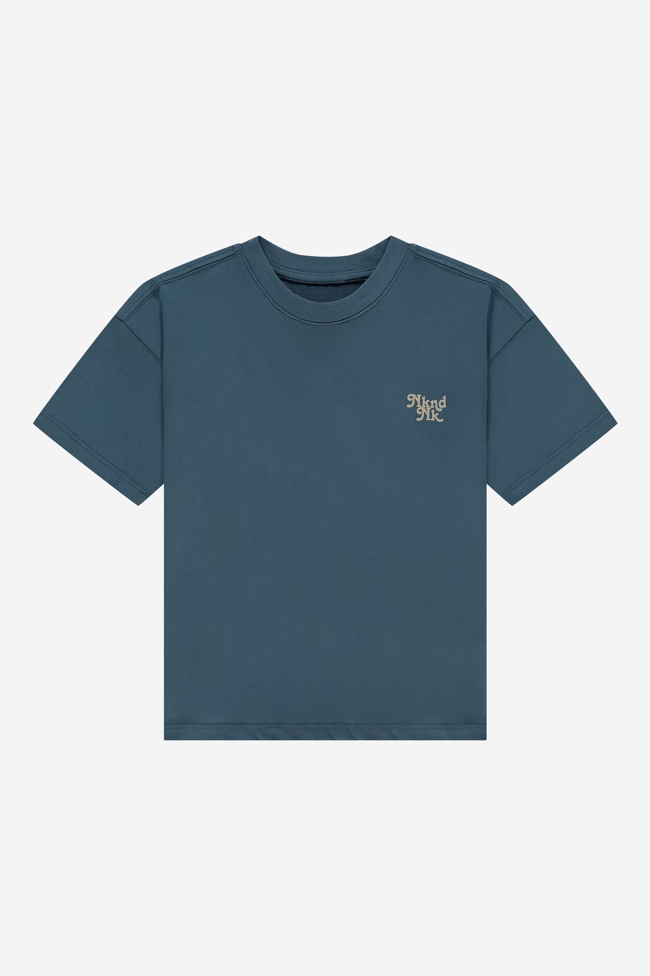 NKNDNK T-SHIRT DUSTY BLUE 1