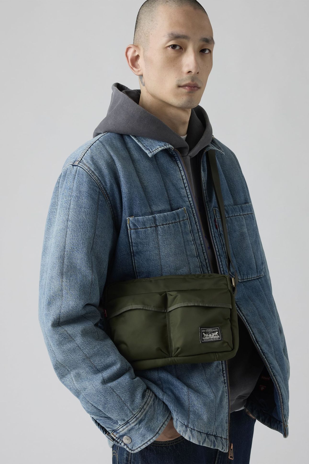 LEVI'S® MISSION BAY CROSSBODY BAG GREEN 1