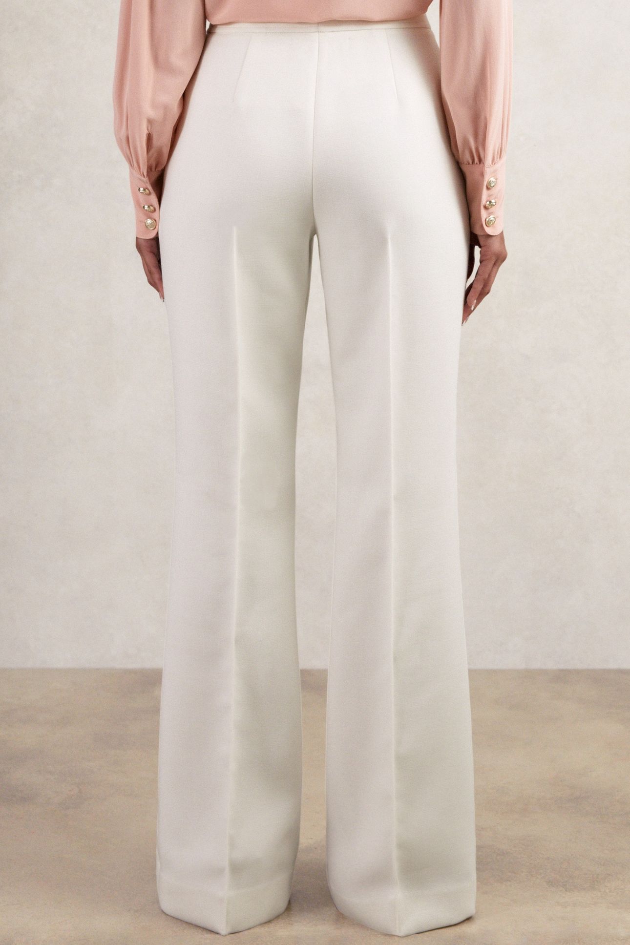 OCCASION FLARE TROUSER WHITE 4