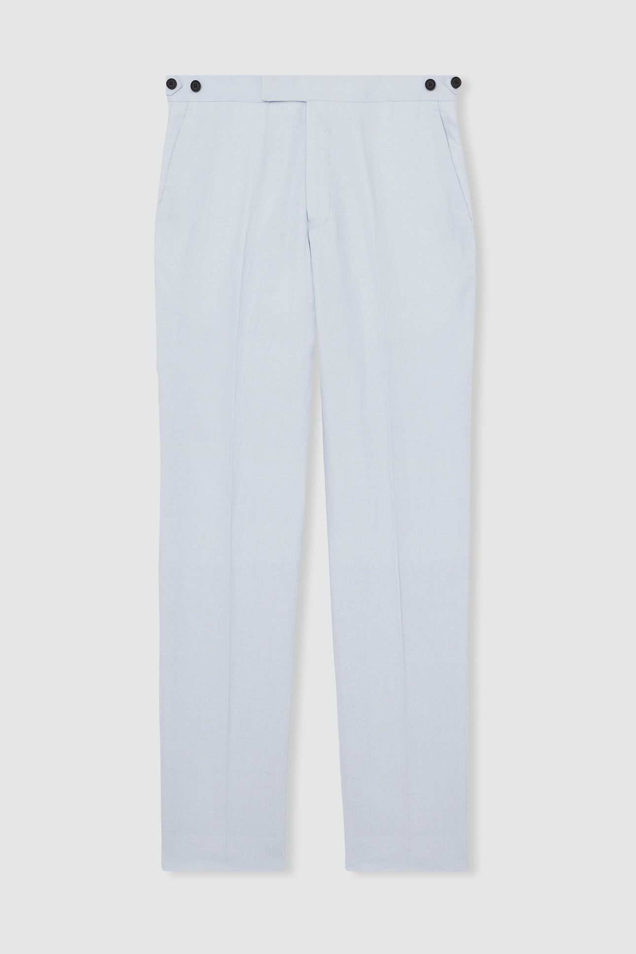 LINEN MIXER TROUSER SOFT BLUE 4