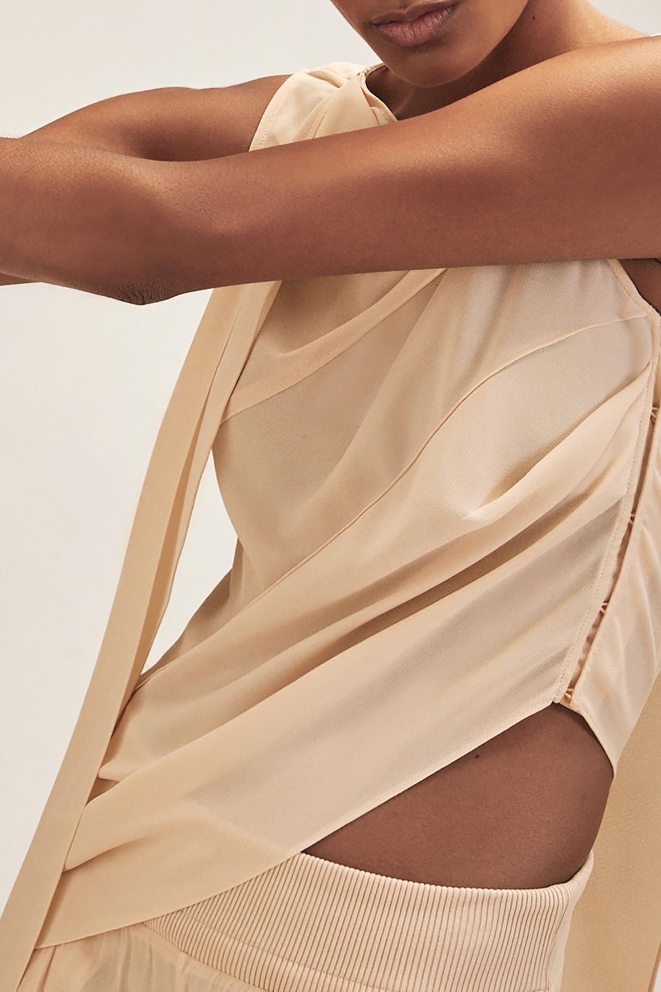 PANEL DETAIL SHELL TOP PALE PINK 6