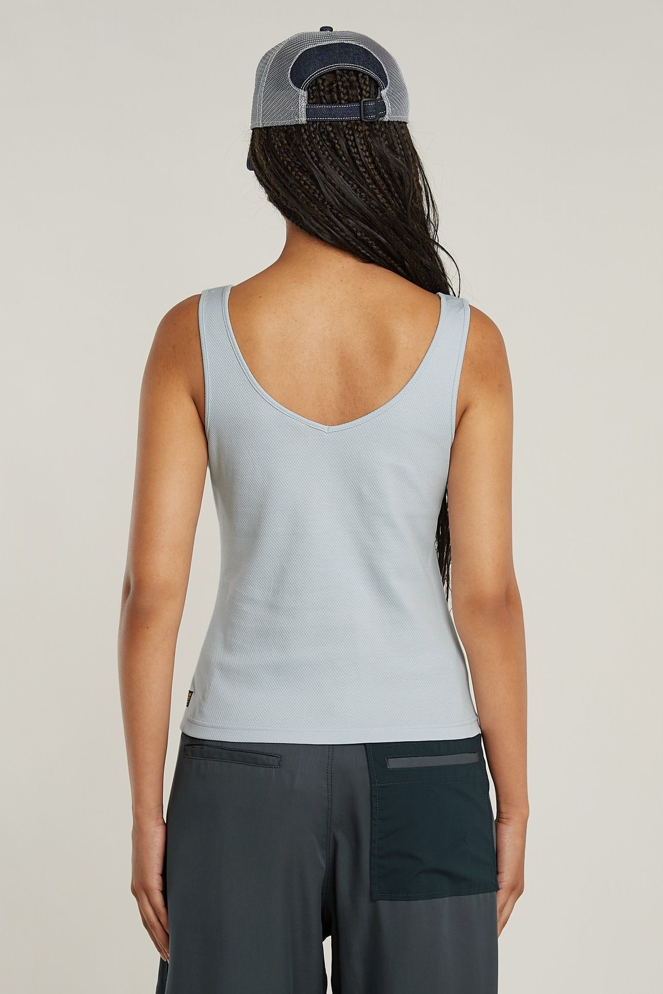 ASYMMETRICAL ZIP SLIM TANK TOP PLEIN AIR 3