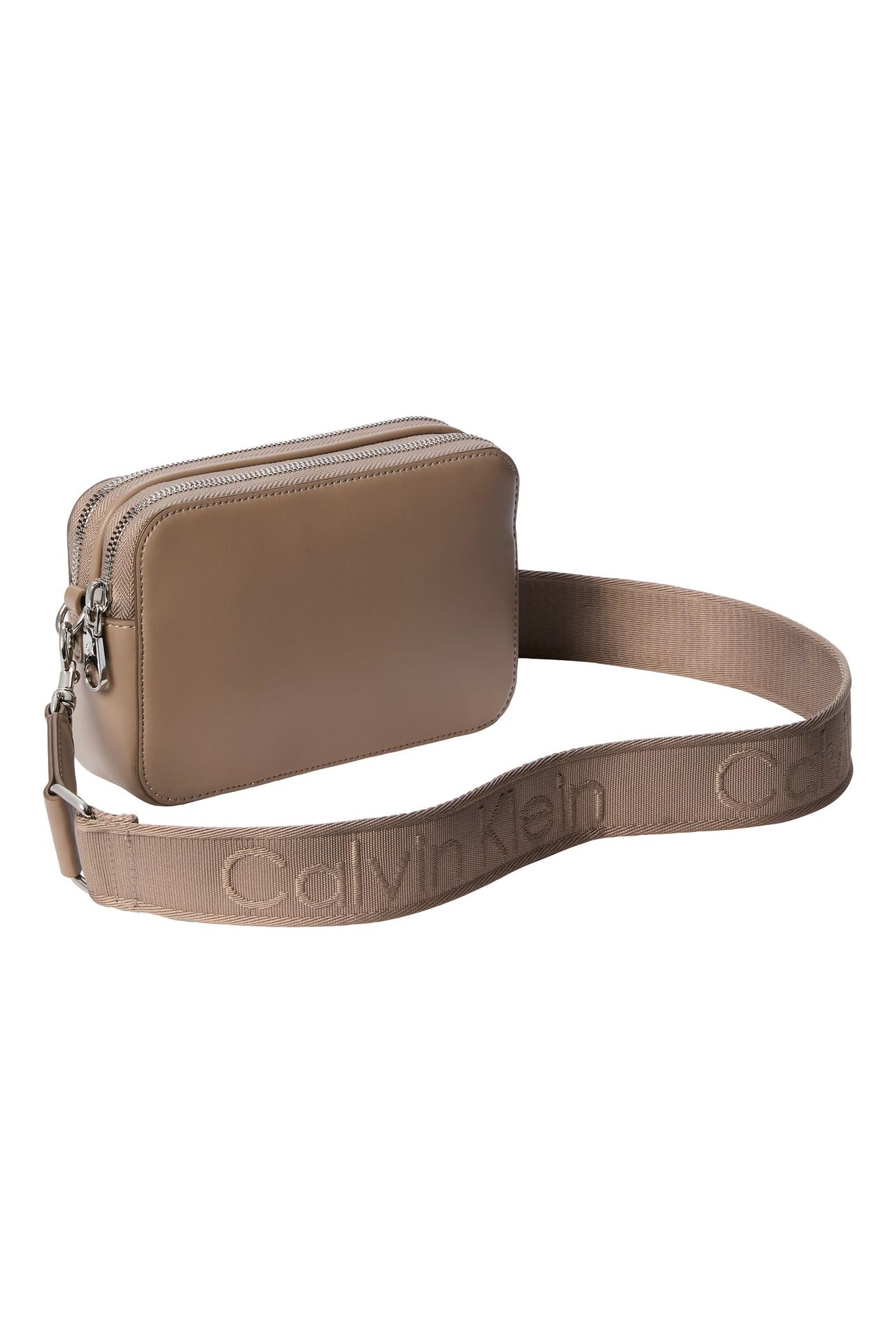 WEBBING DOUBLE STRAP CROSSOVER DESERT TAUPE 2