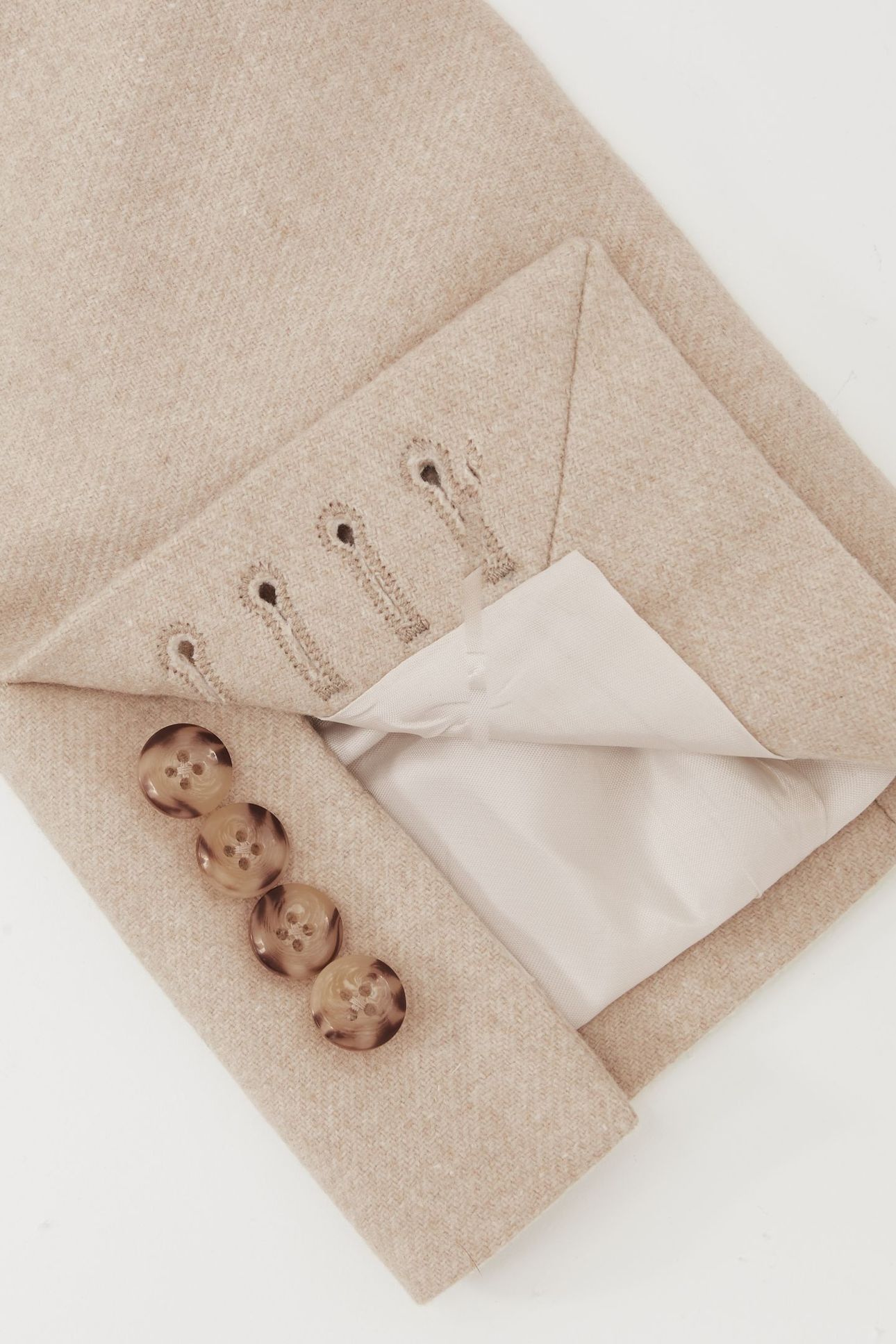 SB NOTCH FLANNEL BLAZER OATMEAL BROWN 5