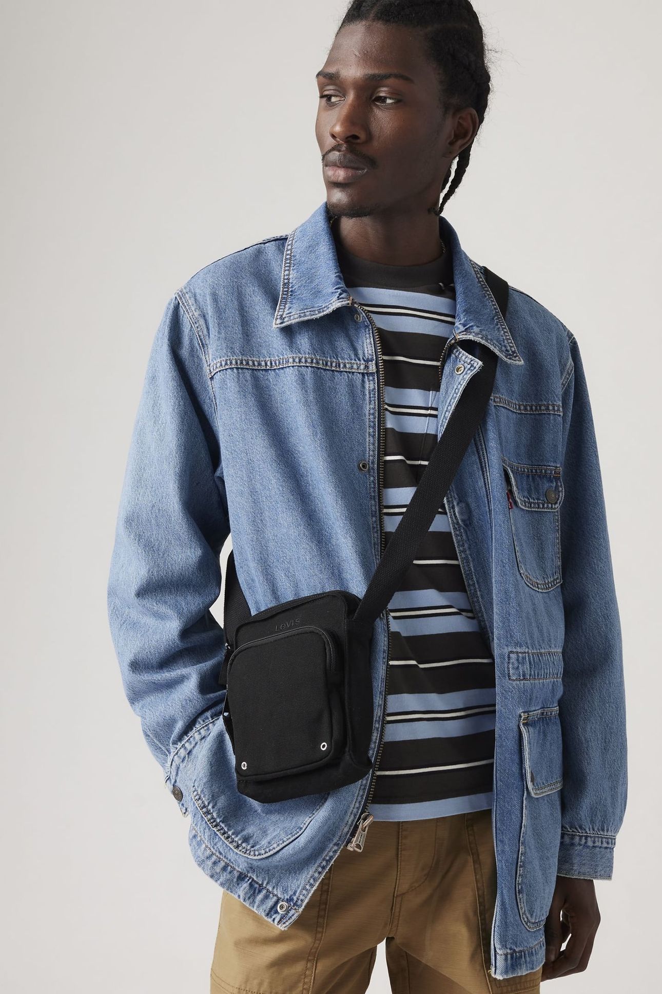 LEVI'S® SMALL ZIP CROSSBODY BAG BLACK 1